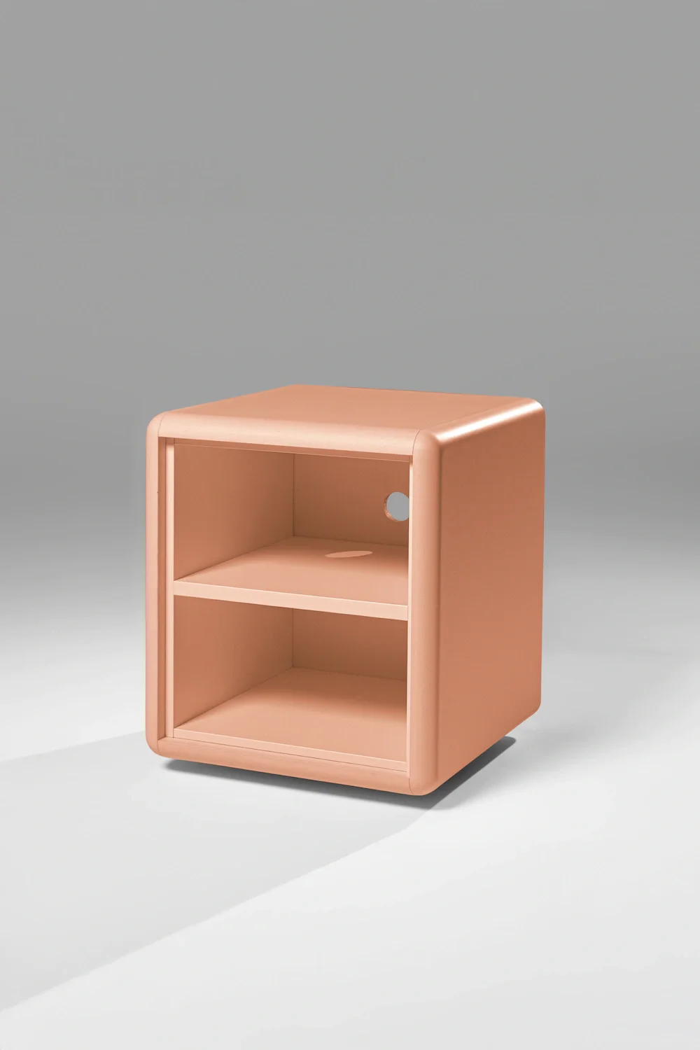 Split module in Orange, 3/4 view, empty — Groovaly