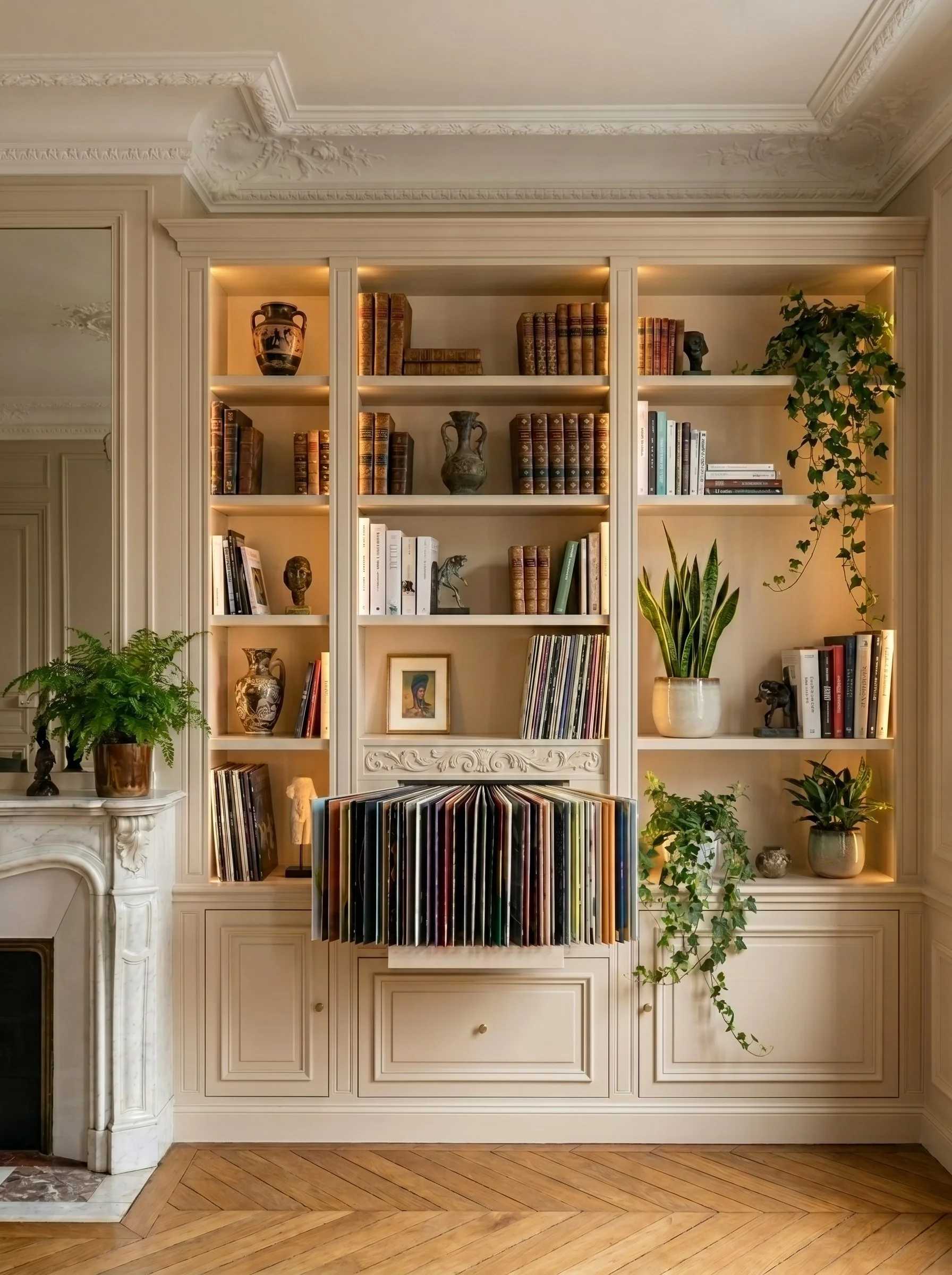 groovaly-bloom-vinyl-drawer-custom-built-in-bookcase.jpeg