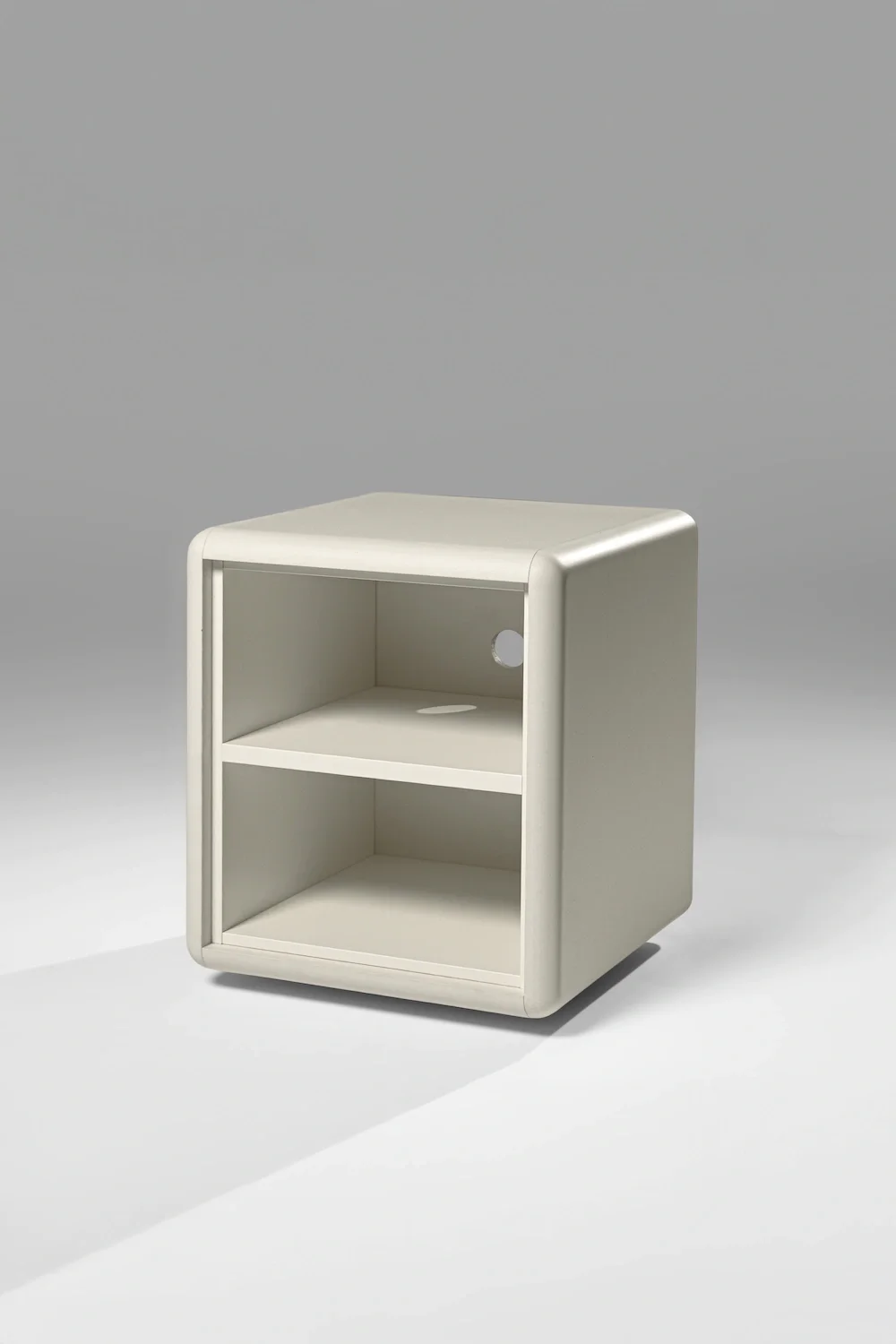 Split module in White Grey, 3/4 view, empty — Groovaly