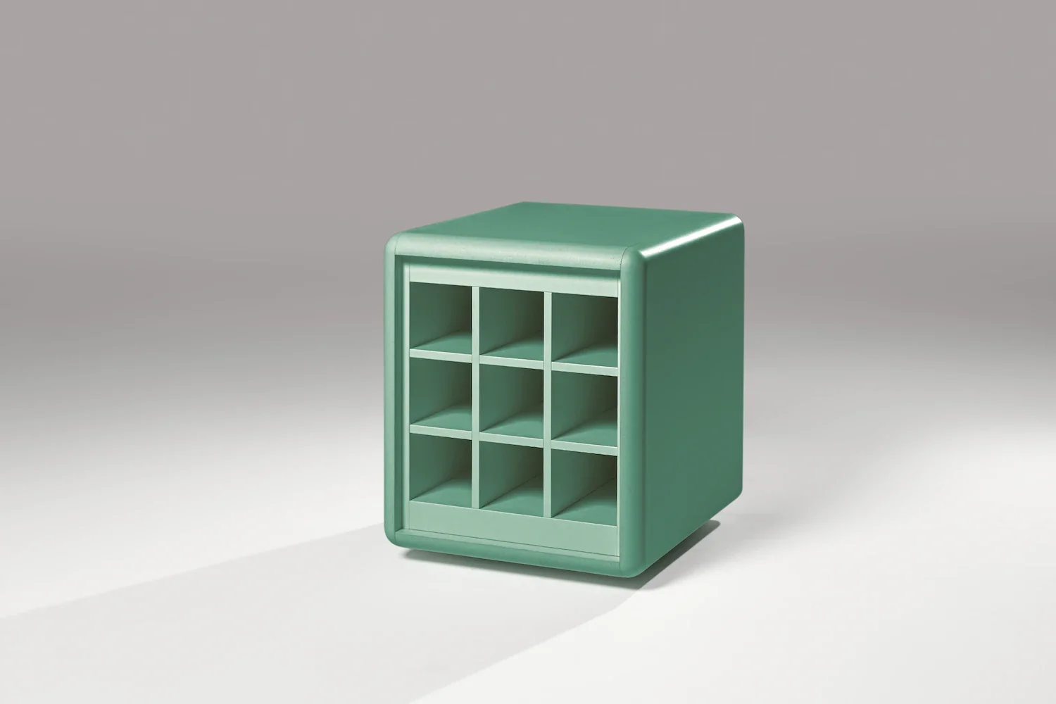 Grid module in Green Mint, 3/4 view, empty — Groovaly