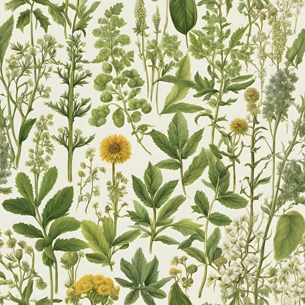 image showing a variety of herbs and flowers