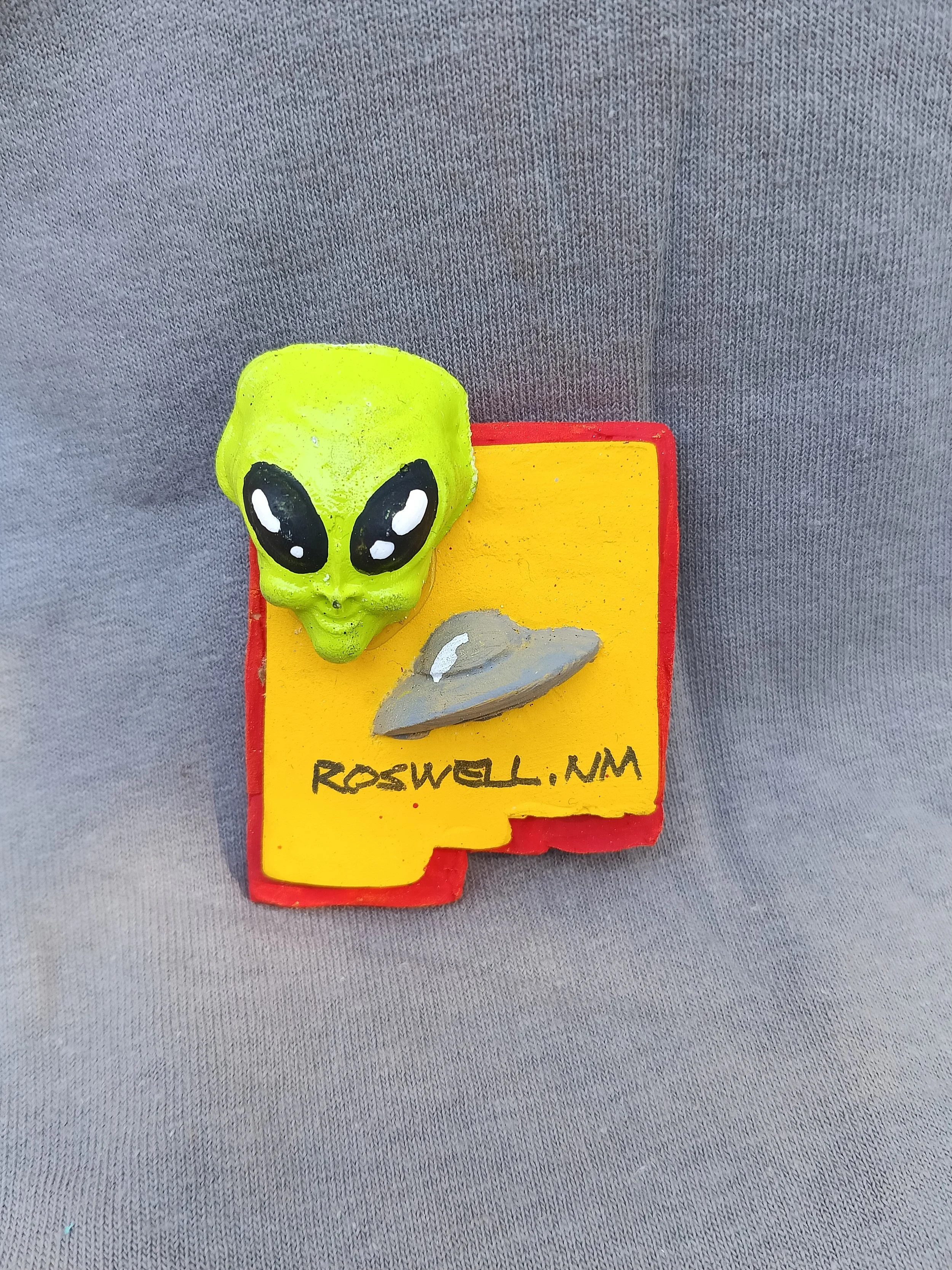 New Mexico Alien 3D Magnet