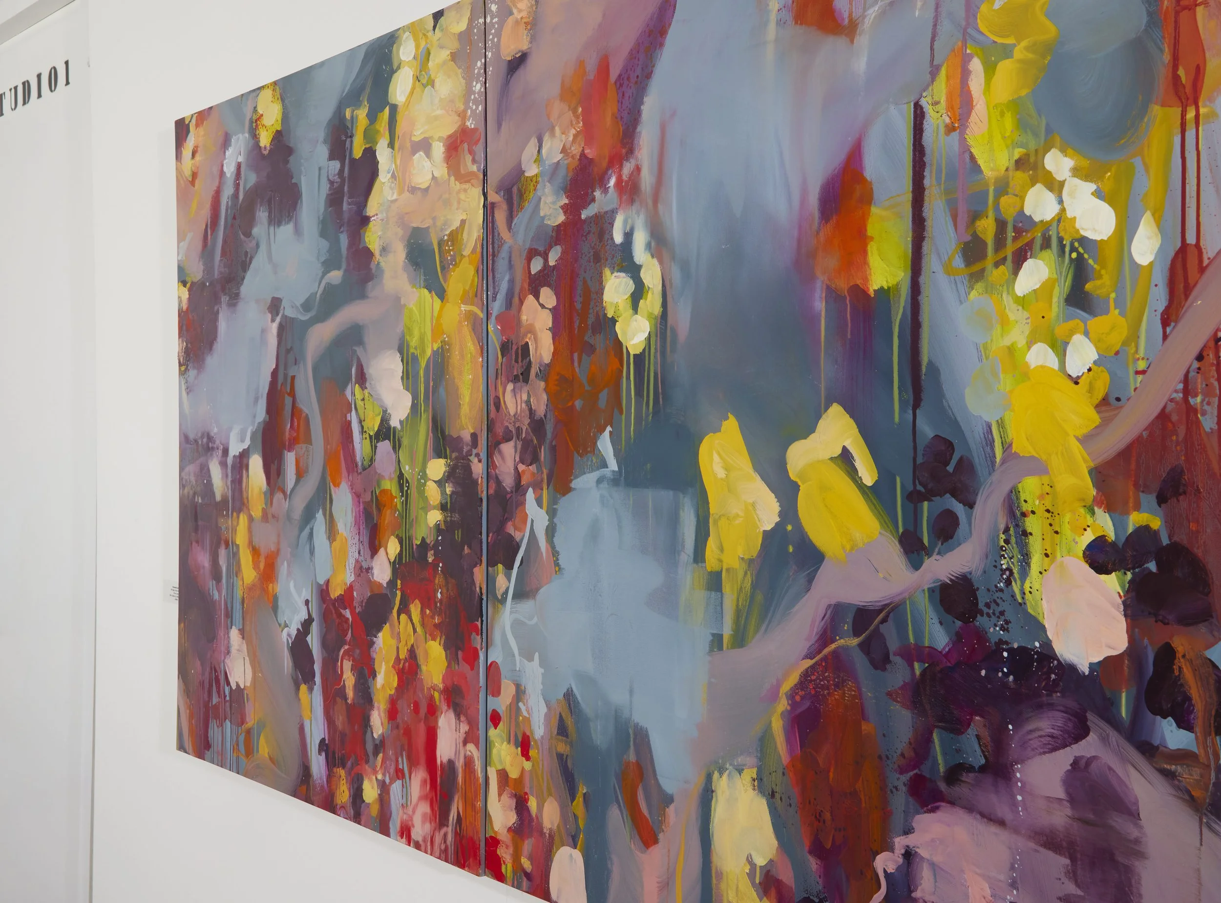 'No Edge, Only Continuum' Oil on Canvas 100cm x 160cm Diptych 2026 Acquired by the Office of Public Works for the Irish State Collection