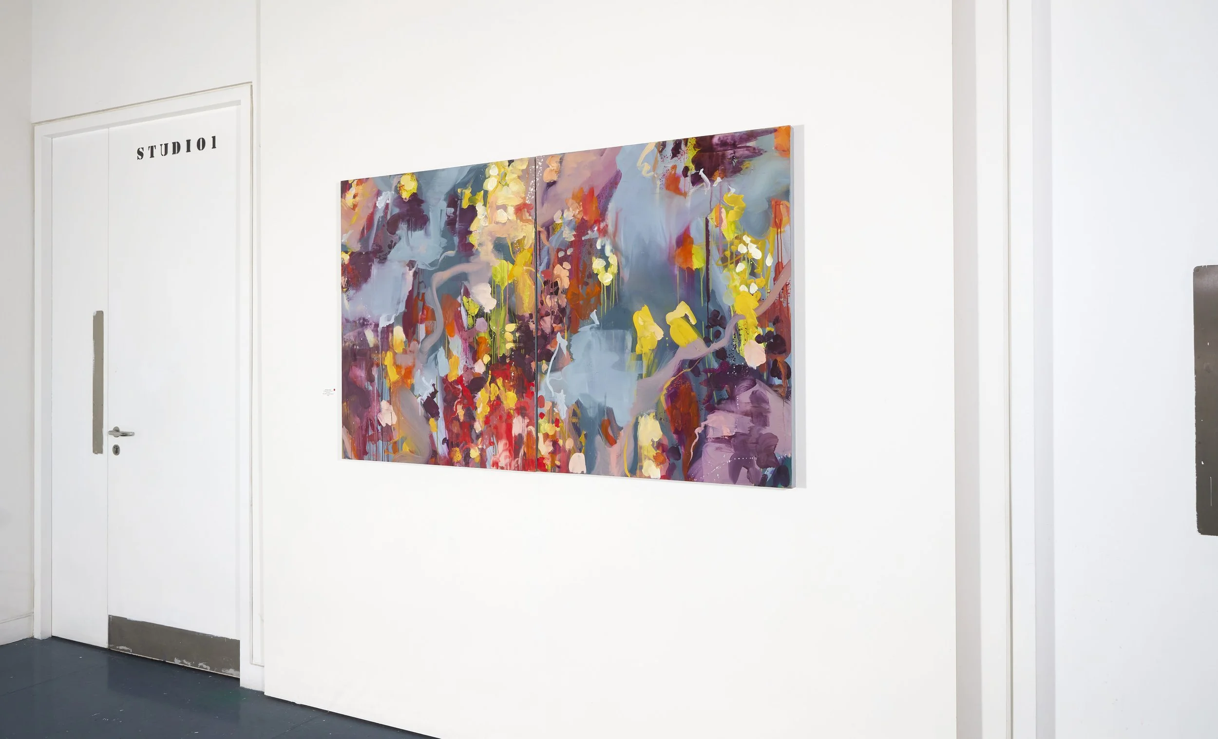 'No Edge, Only Continuum' Oil on Canvas 100cm x 160cm Diptych 2026 Acquired by the Office of Public Works for the Irish State Collection