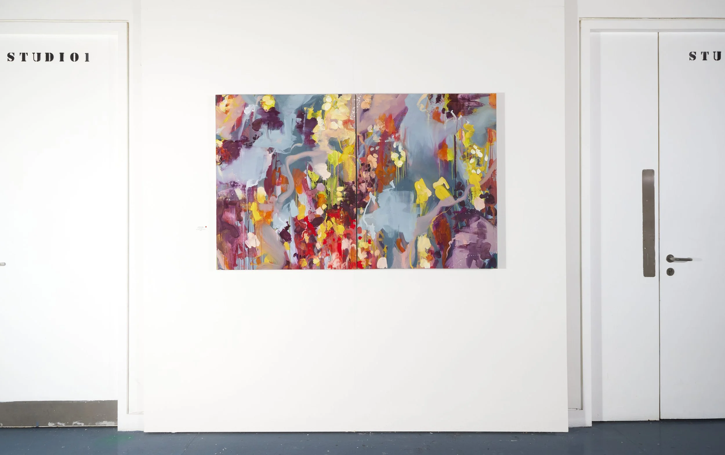 'No Edge, Only Continuum' Oil on Canvas 100cm x 160cm Diptych 2026 Acquired by the Office of Public Works for the Irish State Collection