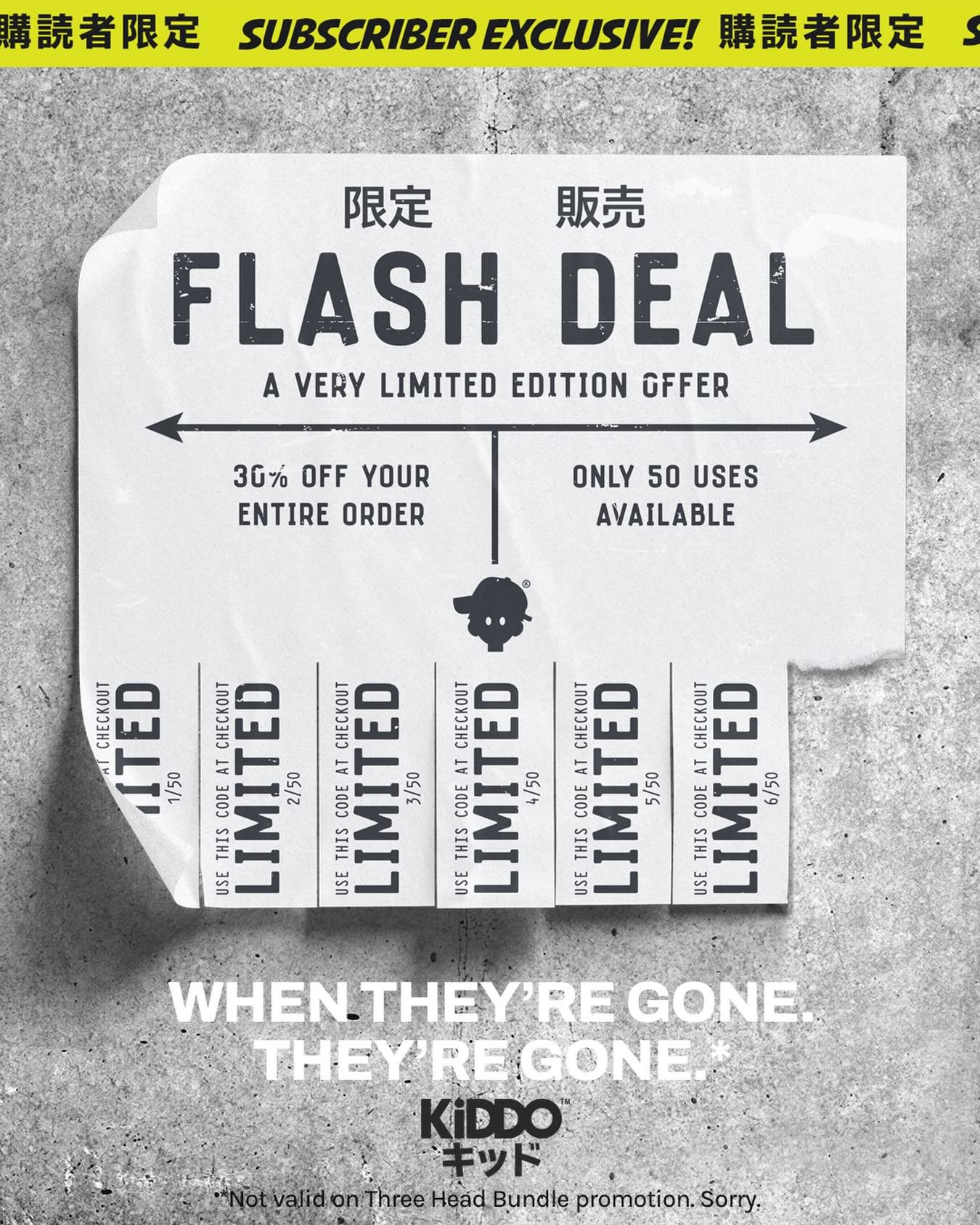 Hey! How was everyone&rsquo;s Christmas? Ours was head-deep in food and paperwork. Here&rsquo;s our obligatory post-Christmas deal. But with a twist. We have 50 active codes on the website for 30% off. When they&rsquo;ve  been used, the code stops wo