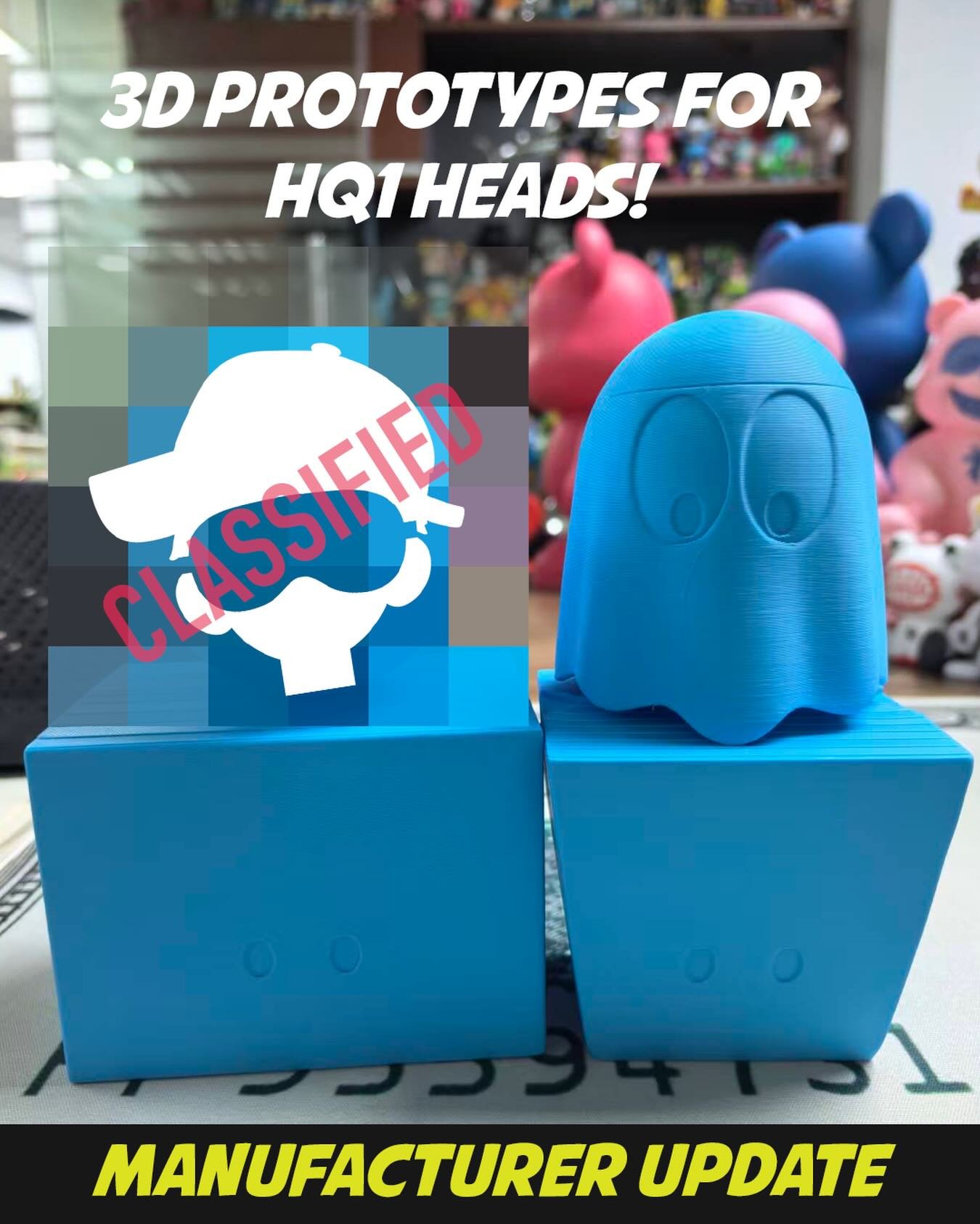Well, here&rsquo;s a nice end of year surprise from our amazing partner @demeng_toy. After a lot of tinkering with the designs behind the scenes, here are the prototype heads for the HQ1 Drop. Next the moulds get made (they are quite incredible so wi