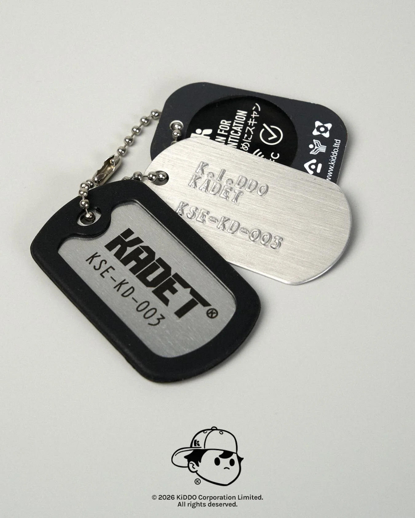 Atteeeeeennnnnntion!!! We just got the NFC tags for the K.I.DDO Kadet figure and they&rsquo;re pretty special. Hand stamped individual serial numbers on a genuine metal dog tag. We love details like this, they make all the difference. Not got your Ka