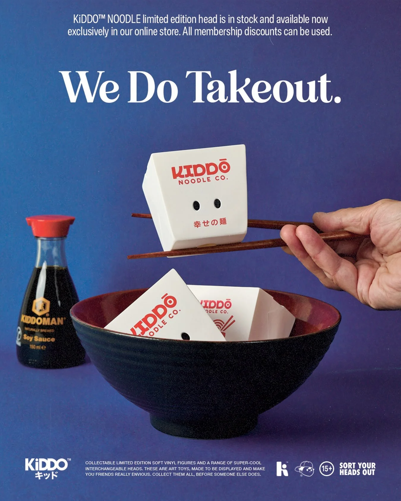 Treat yourself to a mid-week takeout! We have fresh Noodle heads ready to ship. Each head comes with a KiDDO Noodle Co. loyalty card and if your card is fully stamped, we will either refund you or send you a free head. We have had one customer with a