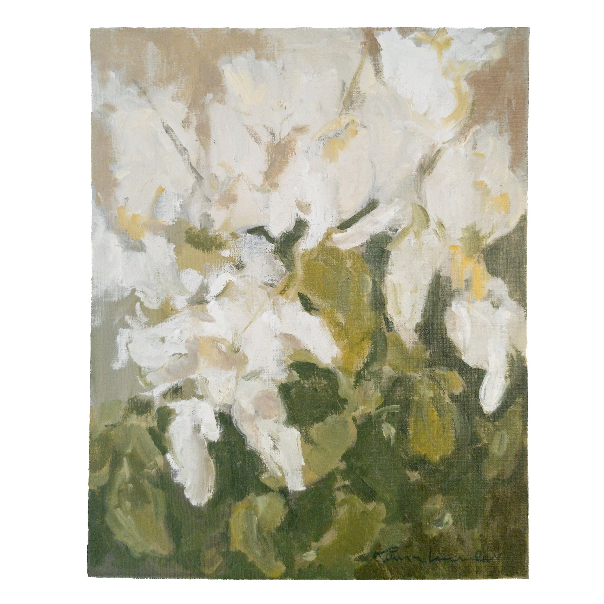Spring Garden (8x10, Oil on Paper Panel) $225 CAD