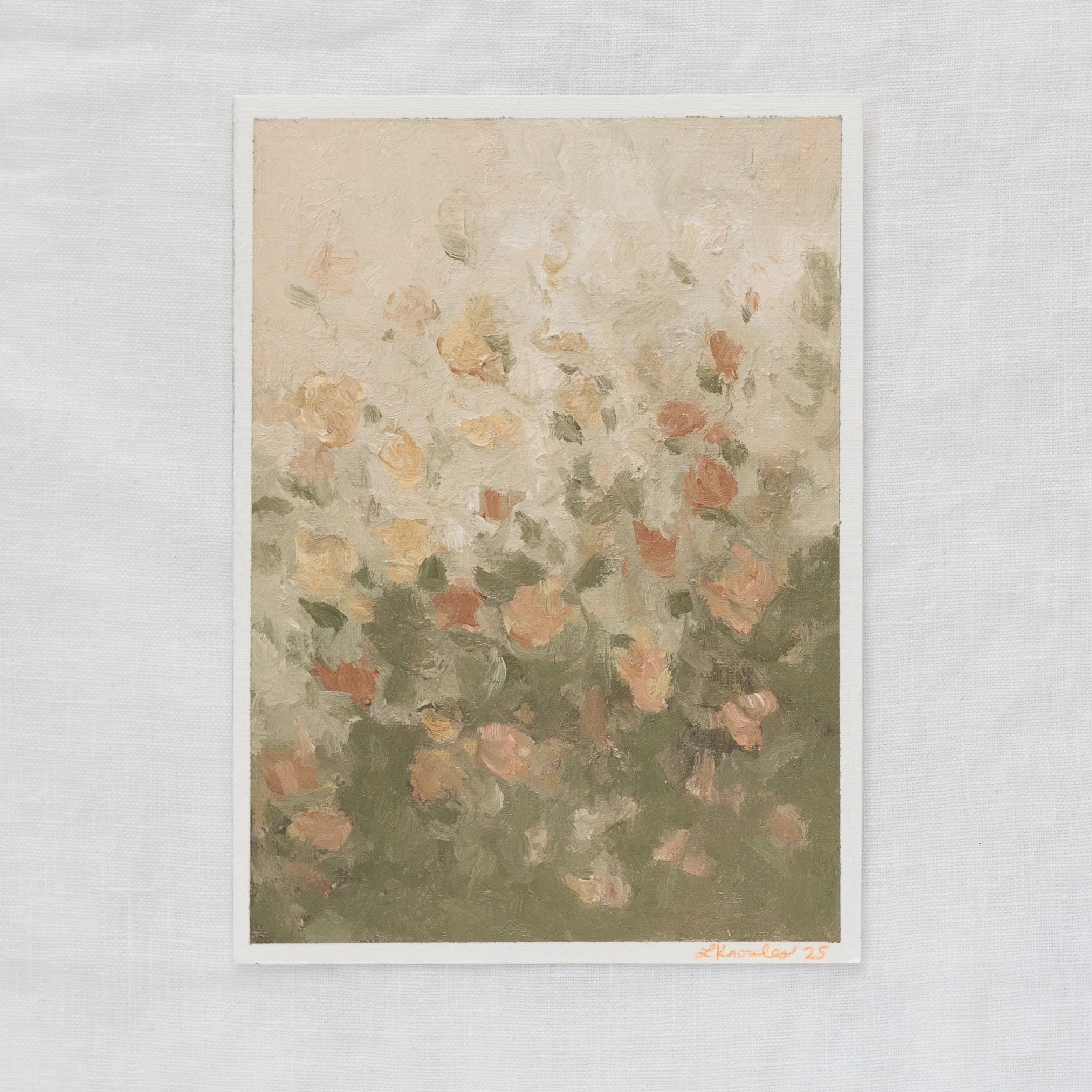 Study of Floral Patterns, 11 (5x7, Oil on Paper)