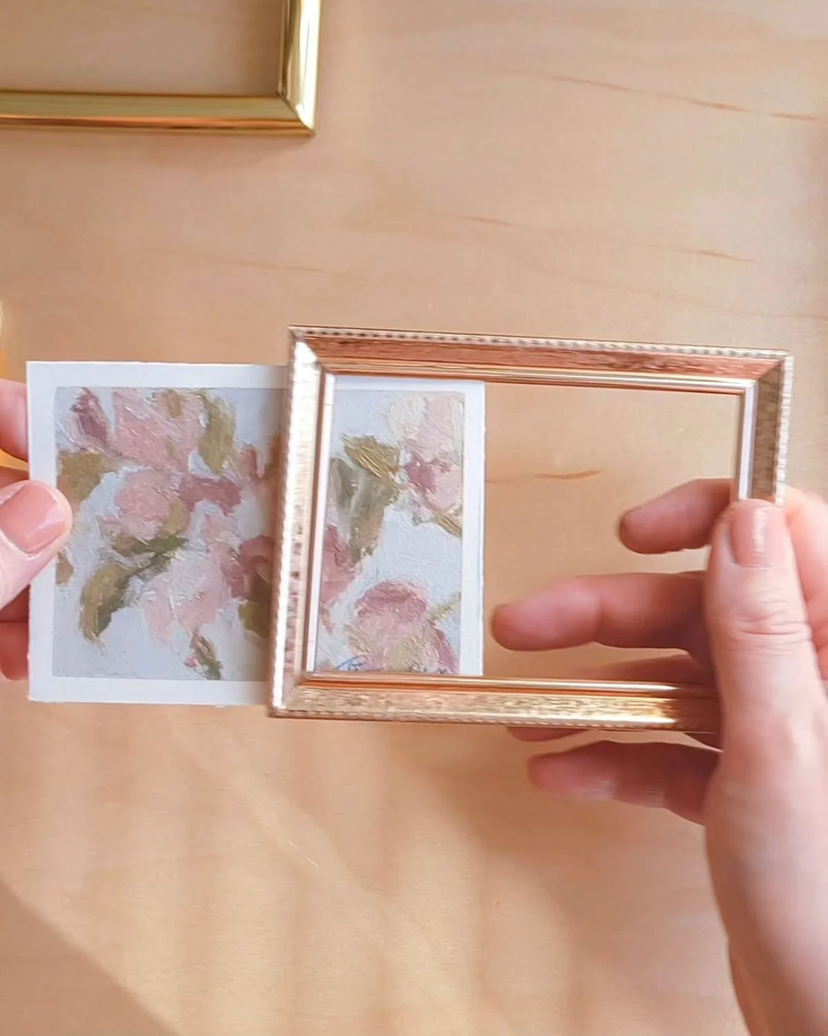 Framing Oil on Paper