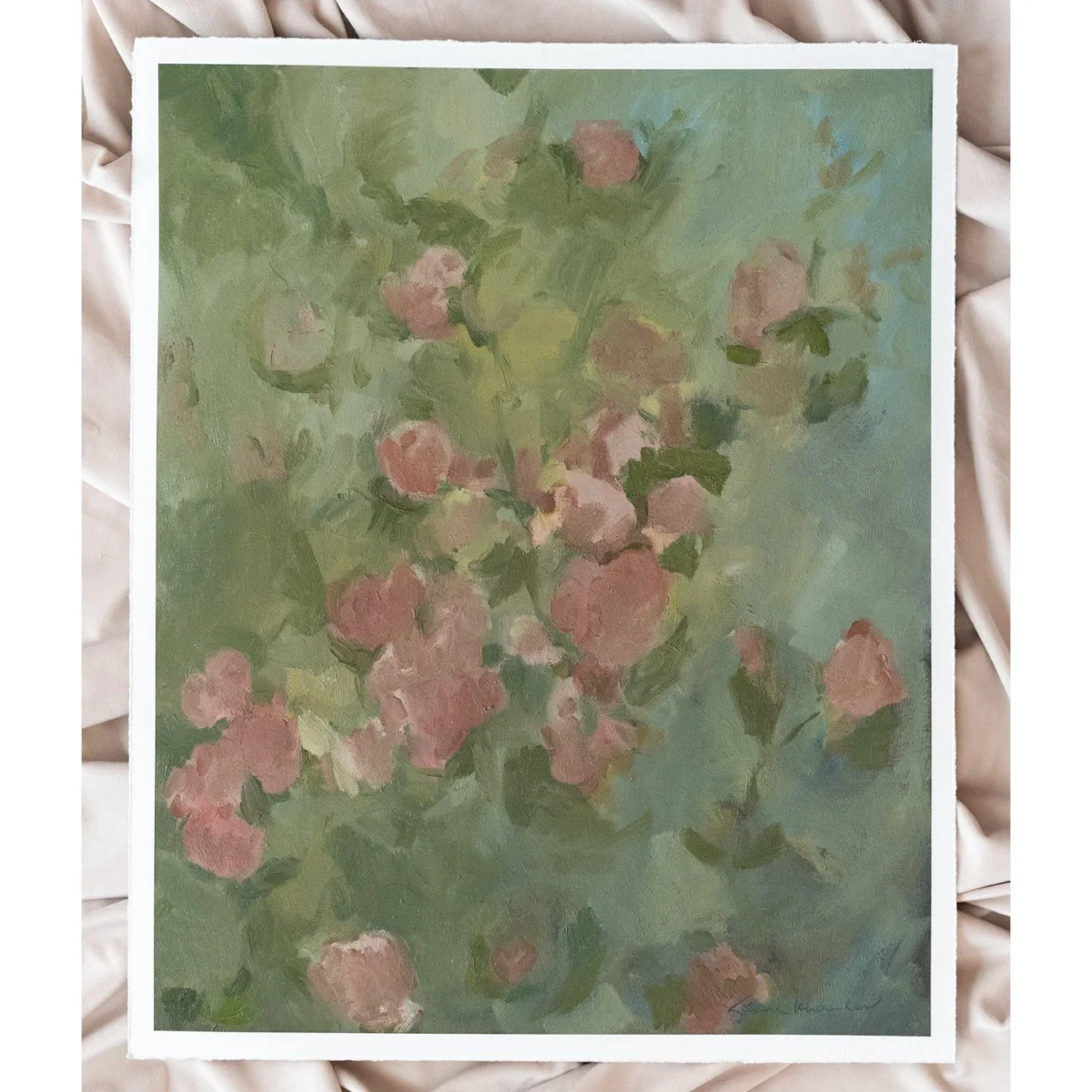 The Rosebush (Oil on Paper, 16x20) $385