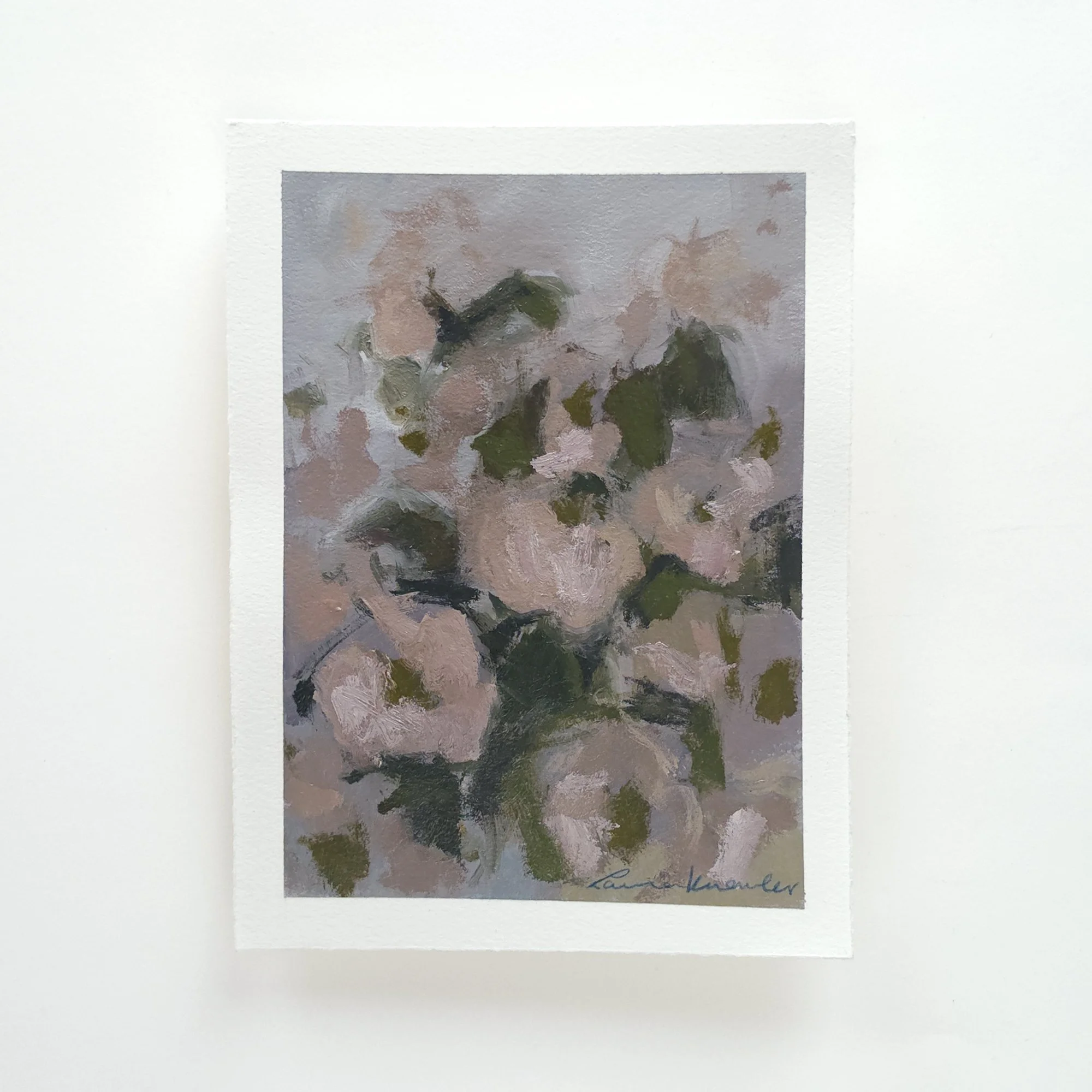 A Likeness of Flowers (5x7, Oil on Paper)