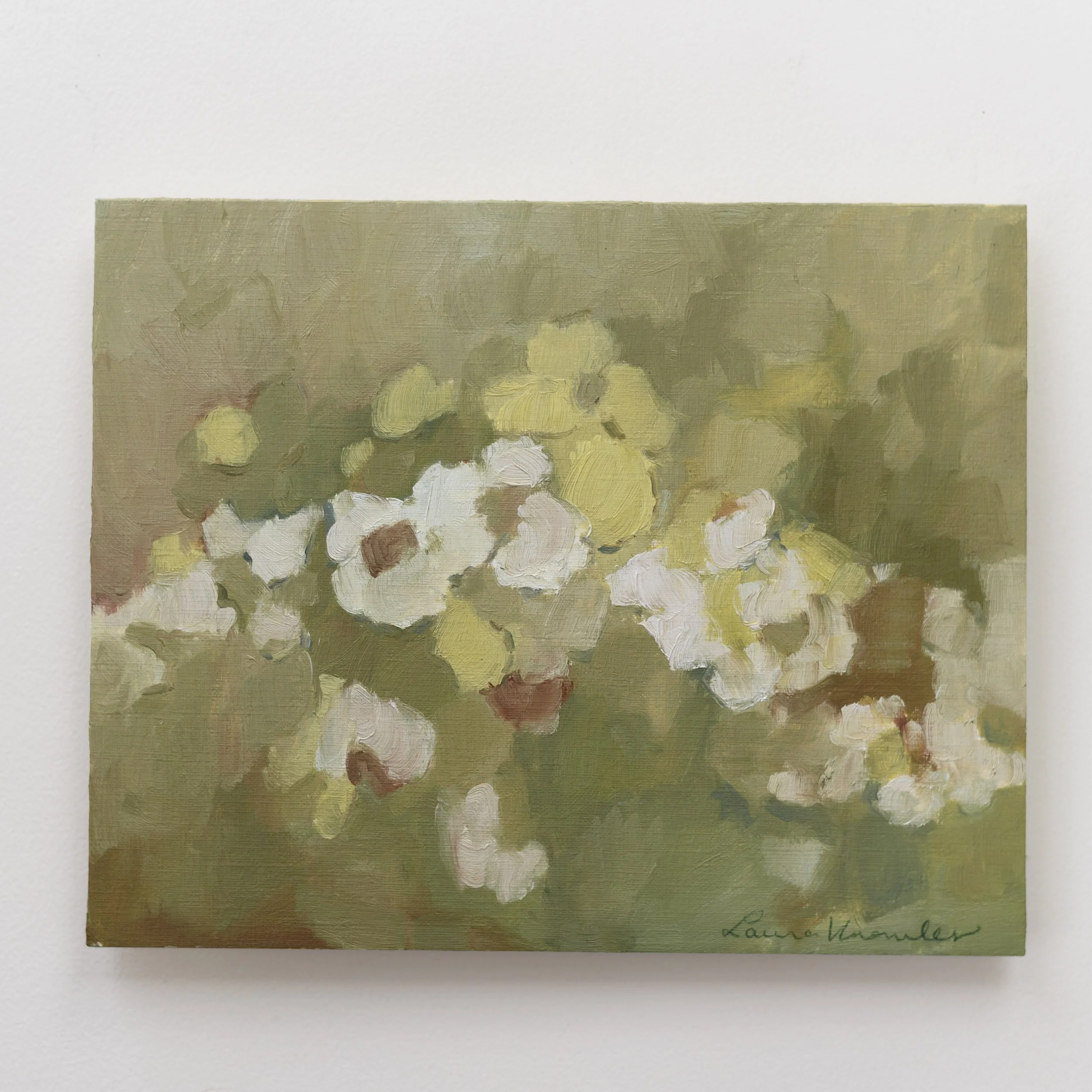 September in the Garden (8x10, Oil on Panel)