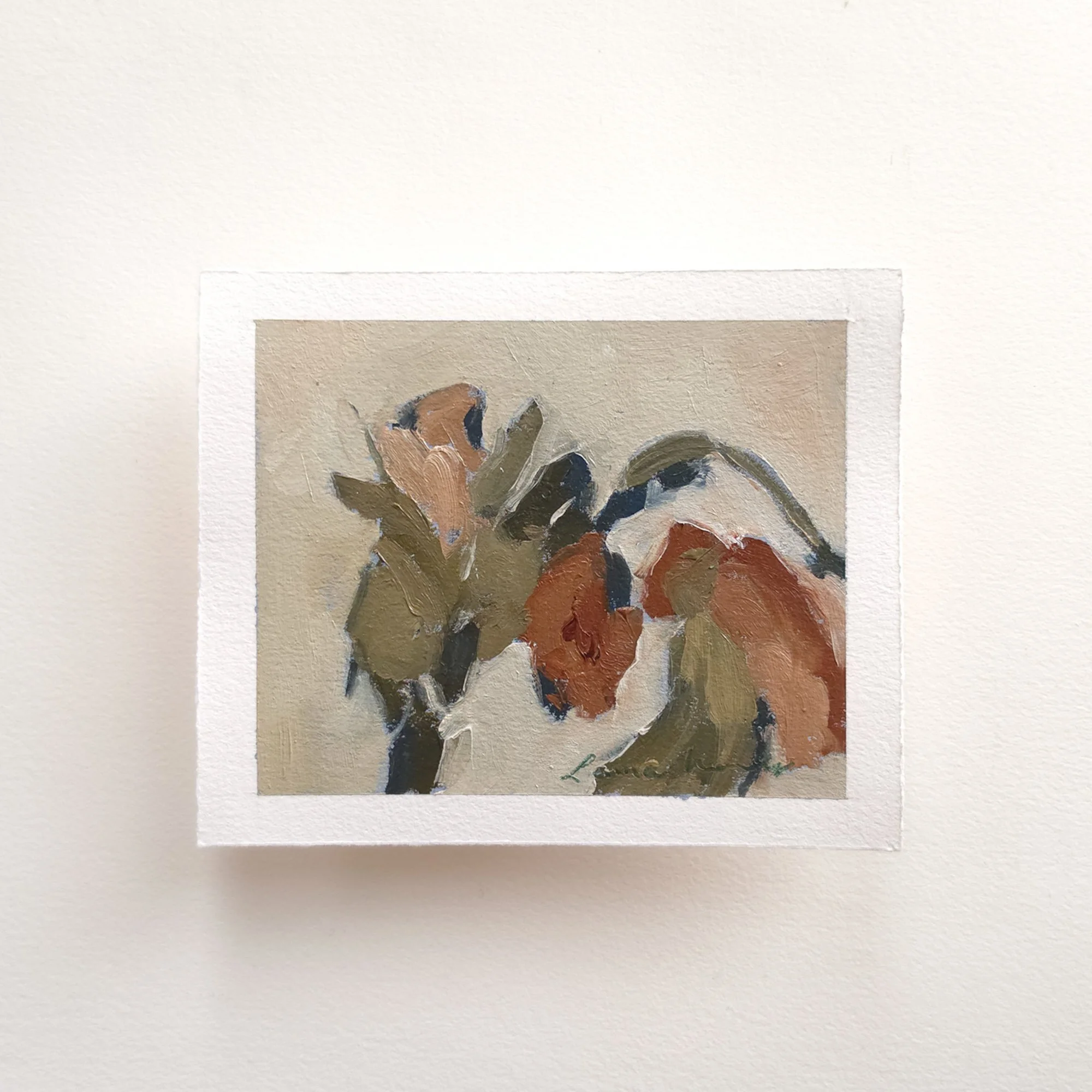 Painted in the Evening (4x5, Oil on Paper)