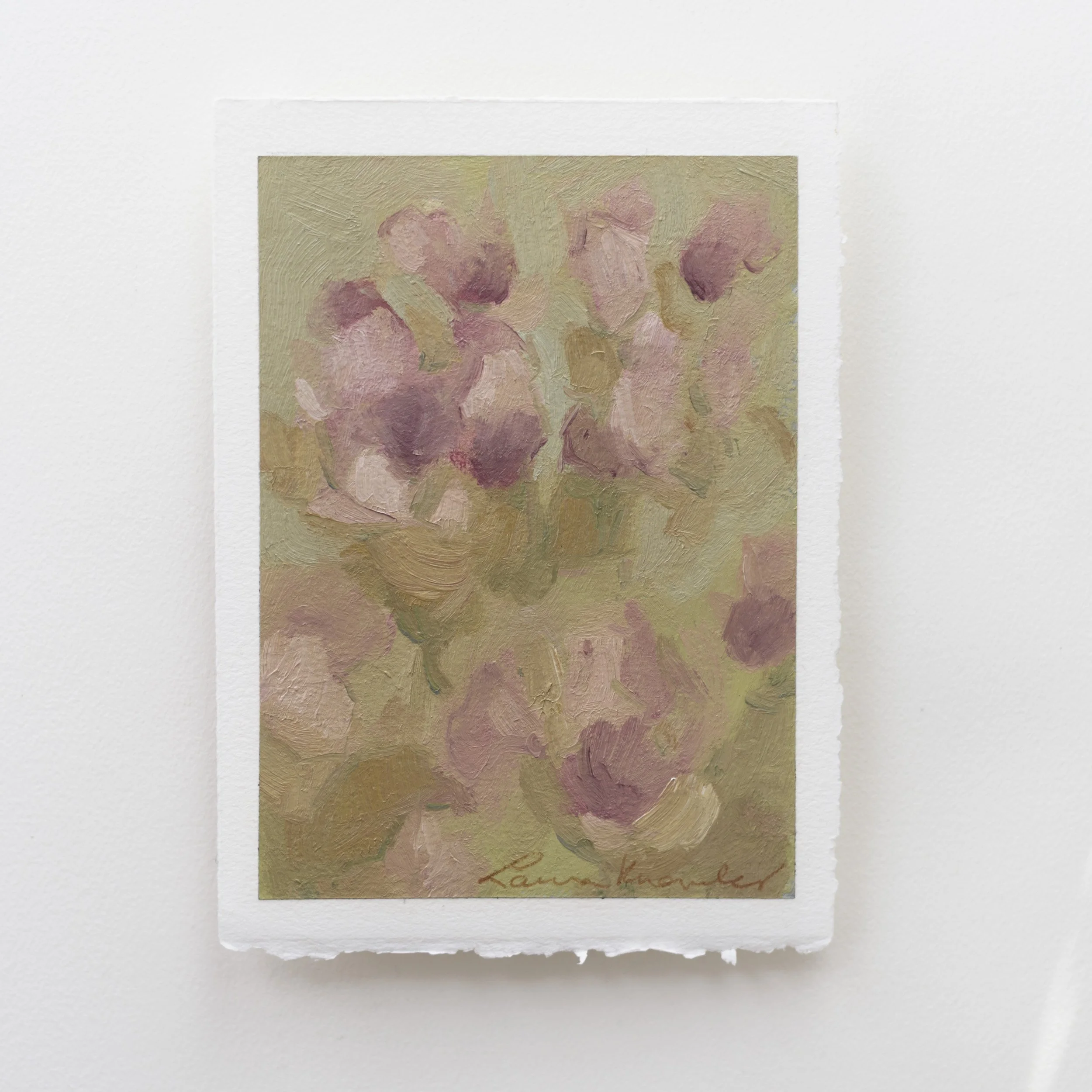 Coffee Shop Flowers (5x7, Oil on Paper)