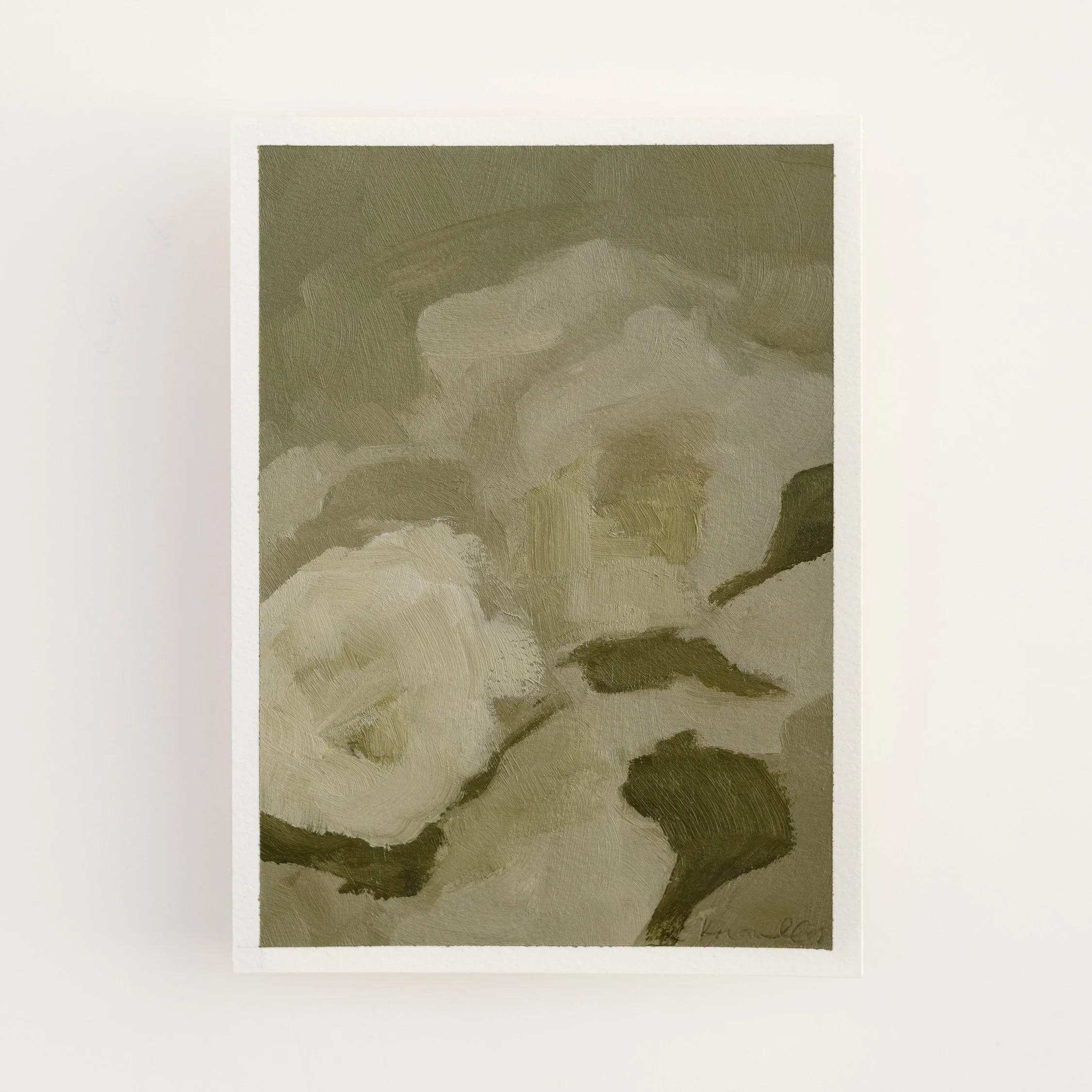 Faded Cuttings (5x7, Oil on Paper)