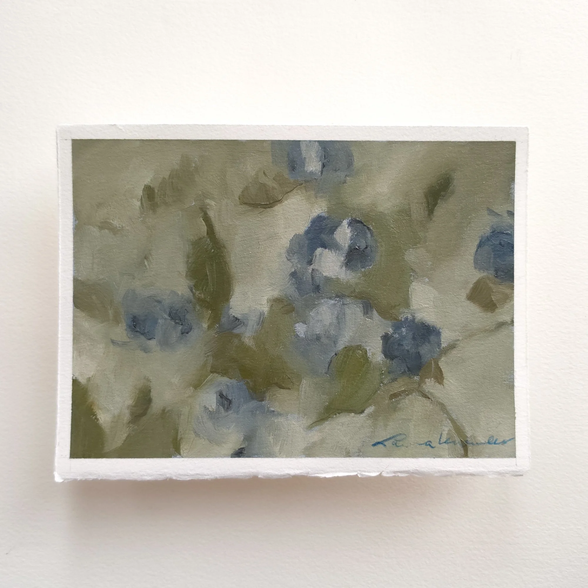 Memory of a Garden (5x7, Oil on Paper)