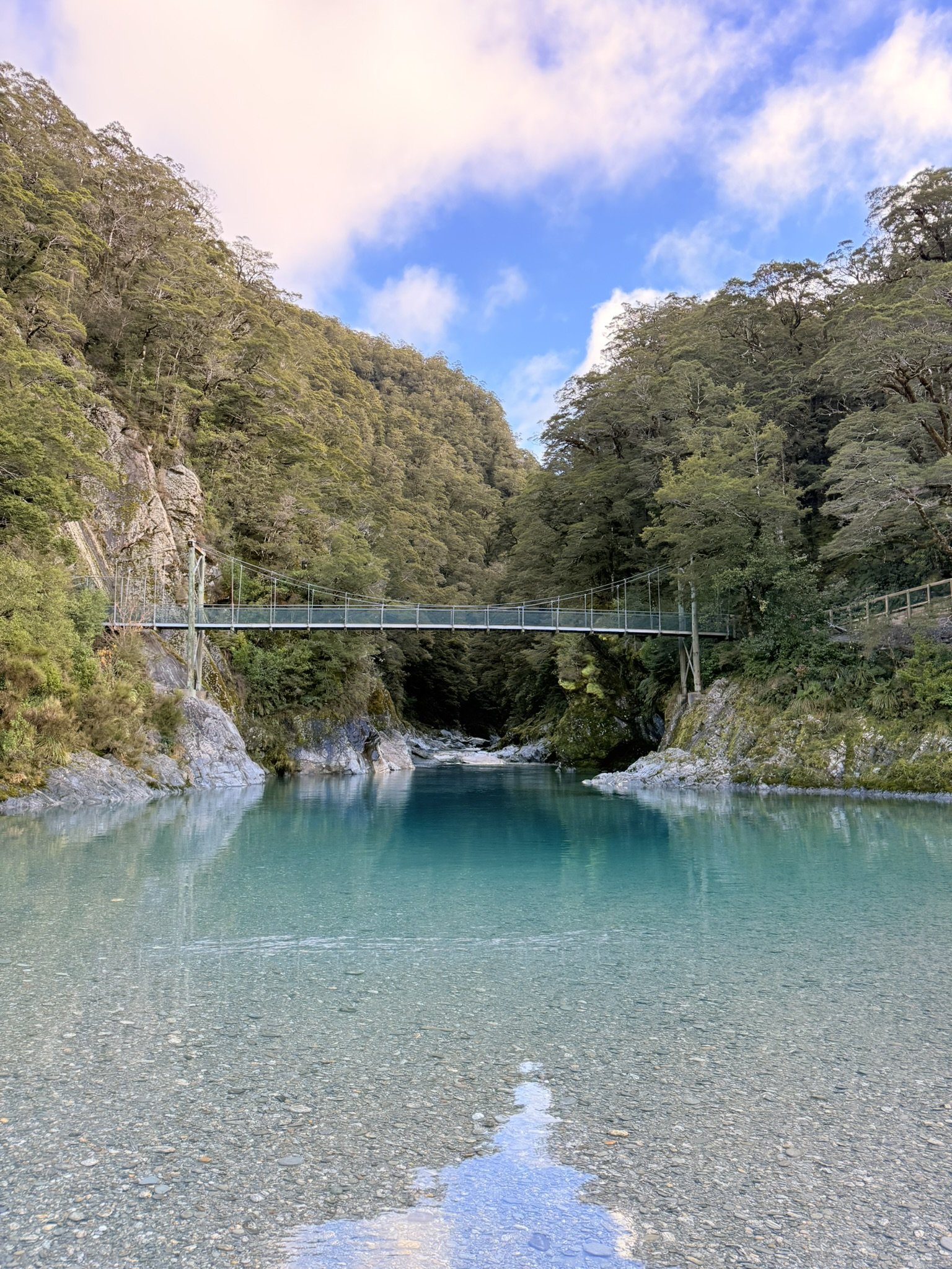 Blue Pools Swing Bridge