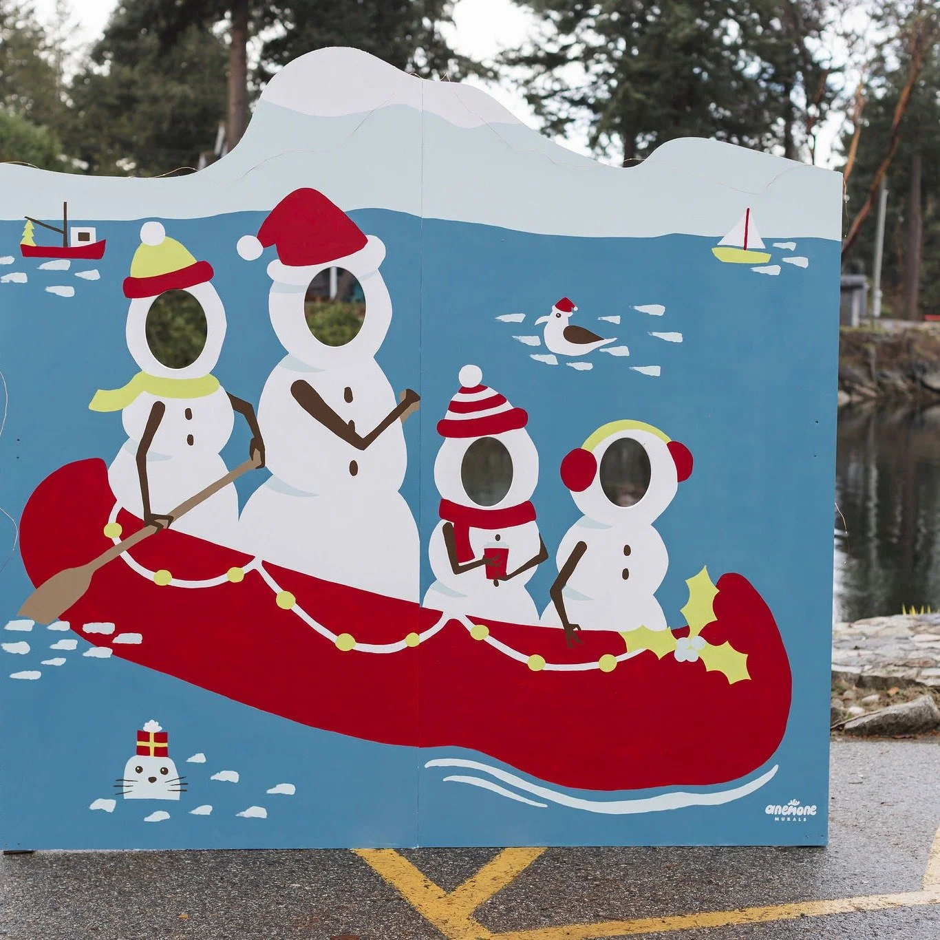 We finally have some photos from our interactive @phwinterfestival mural. It was so fun to be a sponsor and a part of this vibrant community event!