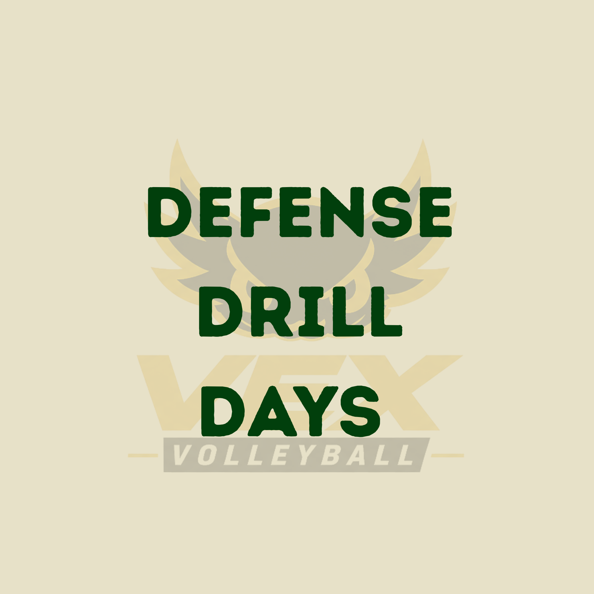 Vex Defense Drill Days
