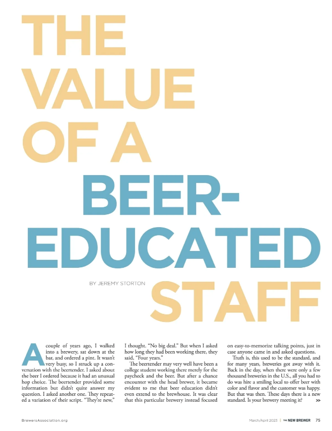 Beer-Educated Staff