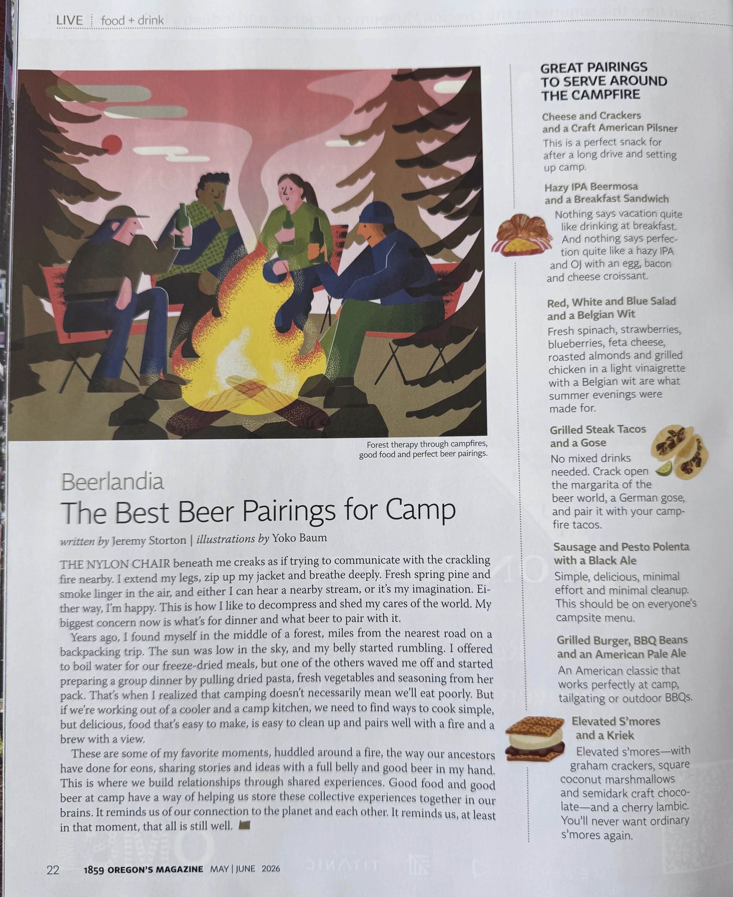 Beer Pairings at Camp