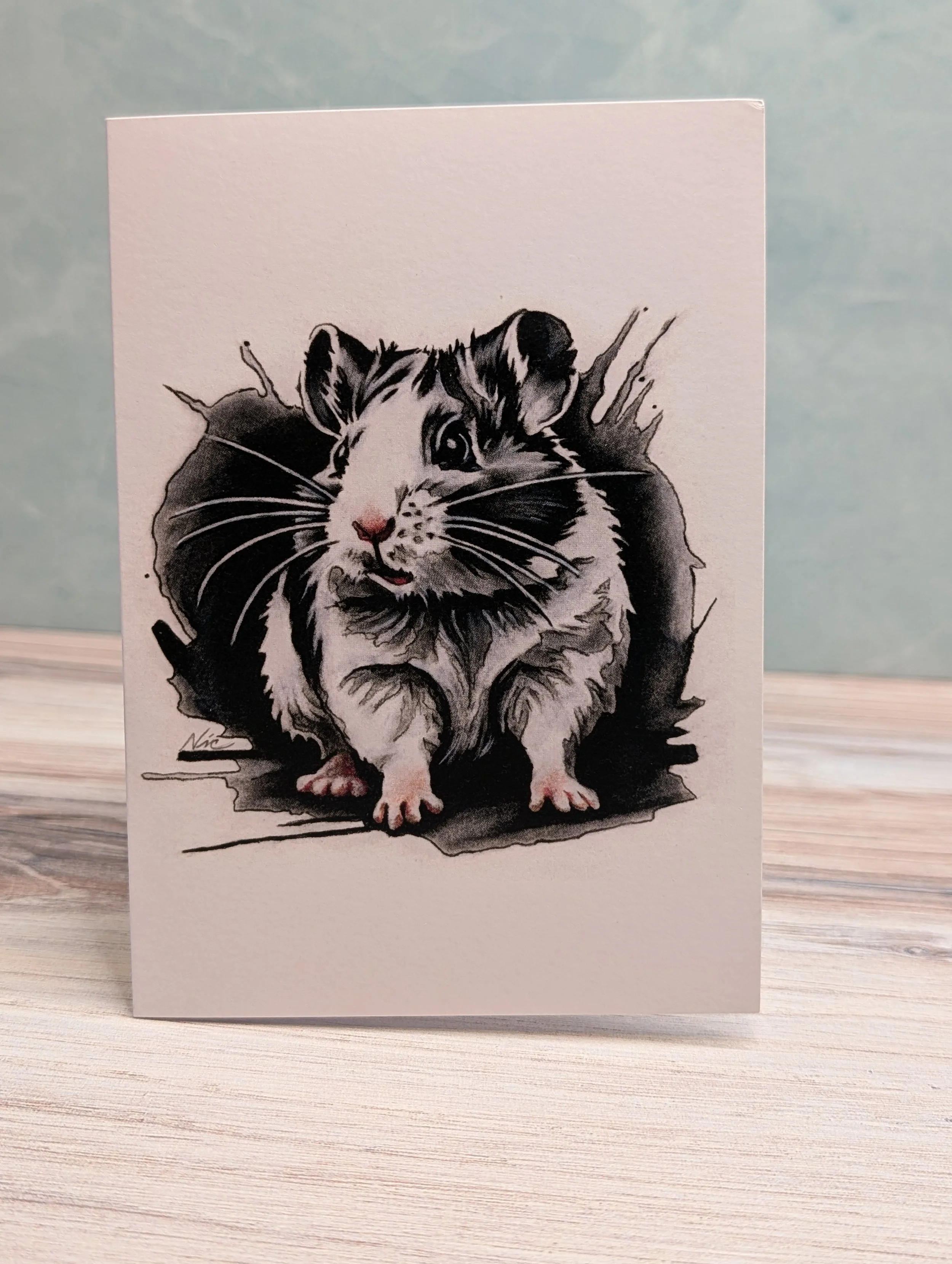 Belling-Ham Hamster - Greeting Card