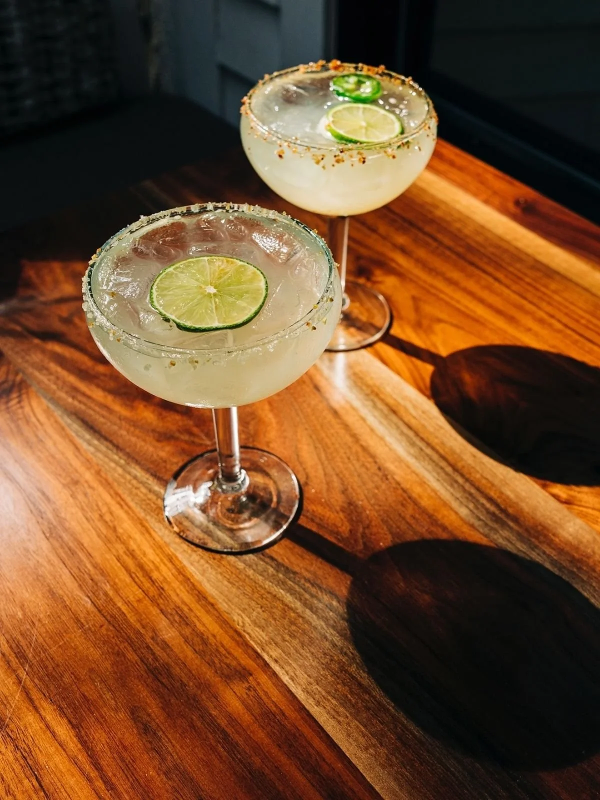 Sea Love margarita, Lunazul Primero 100% Agave Tequila, orange liqueur, fresh
squeezed lime juice, house-made simple syrup, with Wrightsville Beach Sea Love Sea Salt rim.
