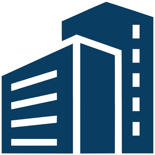 Two black gears intertwined with each other.