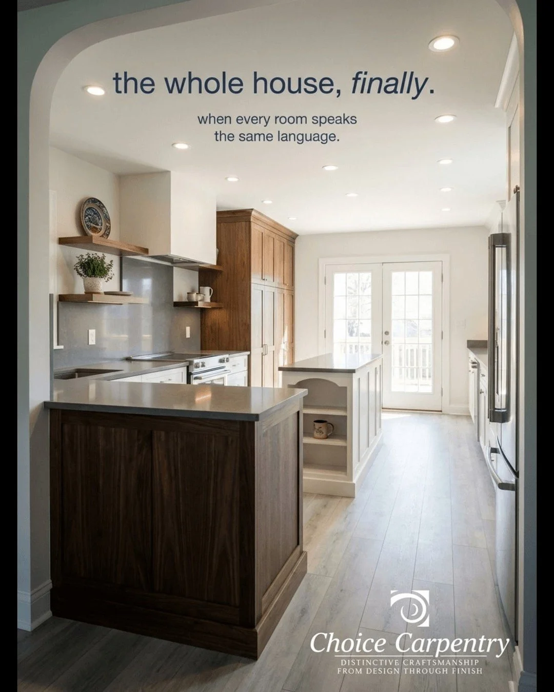 What if every room in your home felt connected?
A full remodel isn't just about new walls&mdash;it's about creating flow. When each space complements the next, your home becomes a true sanctuary, comfortable and complete.
Ready to see how cohesive de