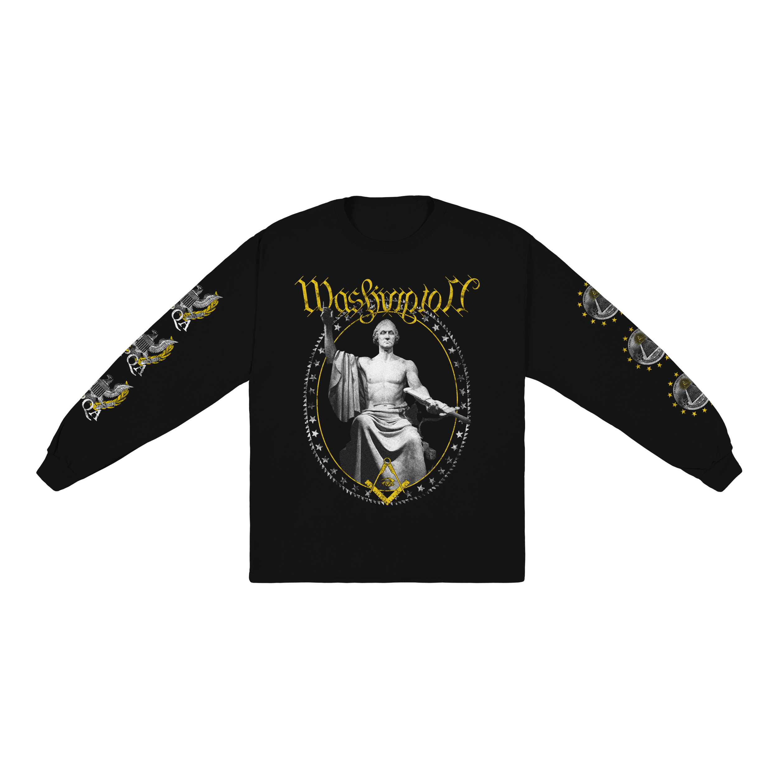 Black Metal Washington Ultra Cotton Long Sleeve Tee