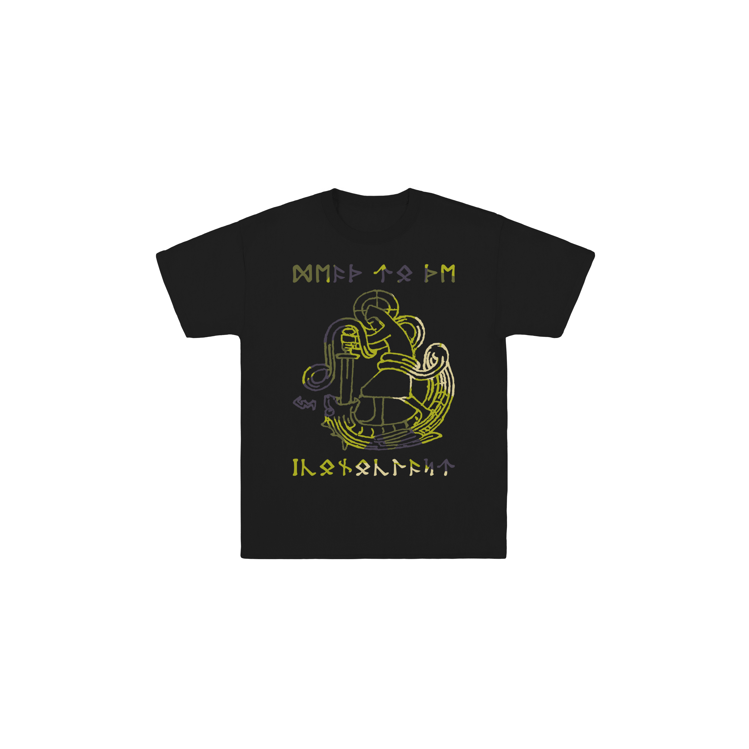 Death to the Iconoclast Runic Camo Heavy Cotton Tee