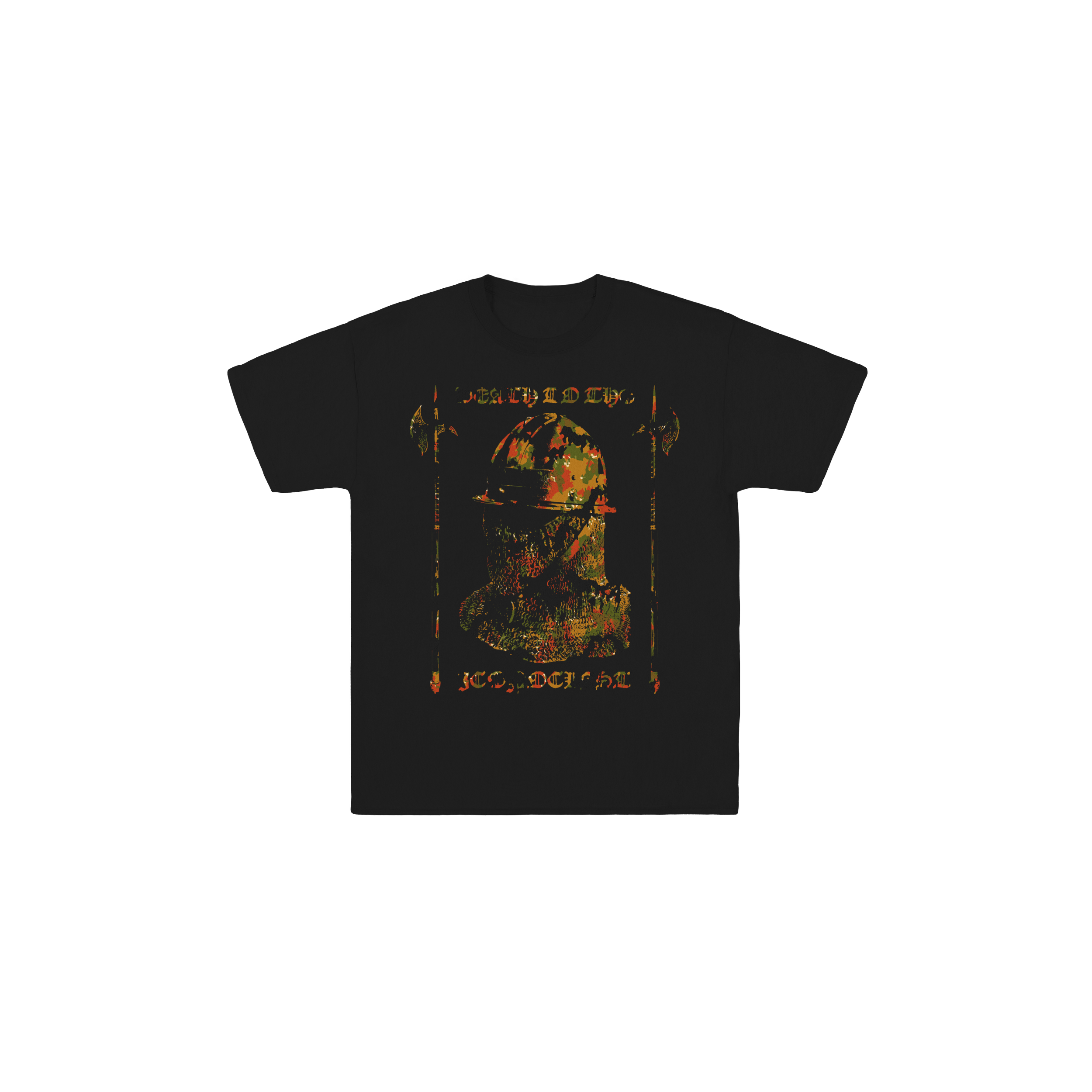 Death To The Iconoclast Knight Camo Heavy Cotton Tee