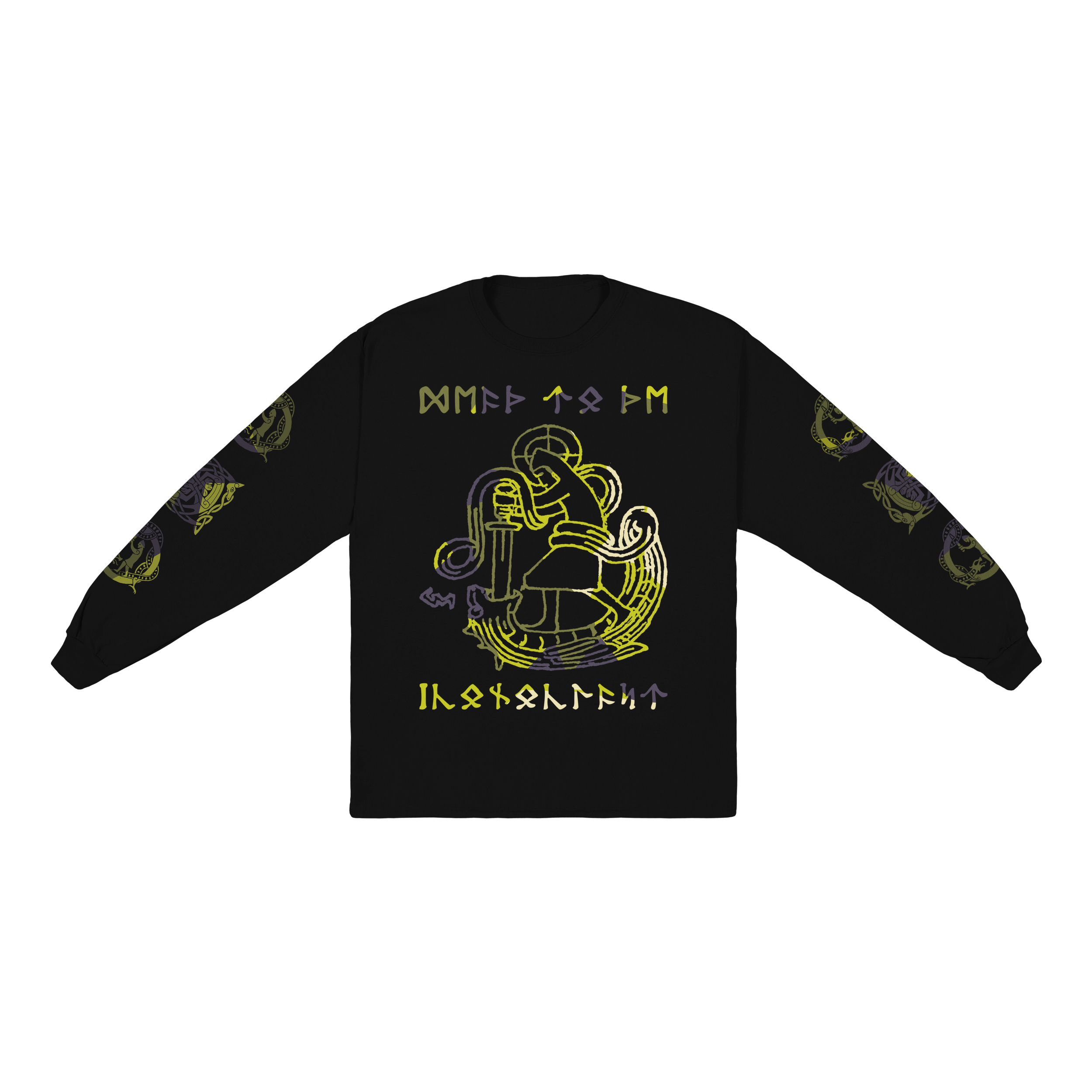 Death to the Iconoclast Runic Camo Ultra Cotton Long Sleeve Tee
