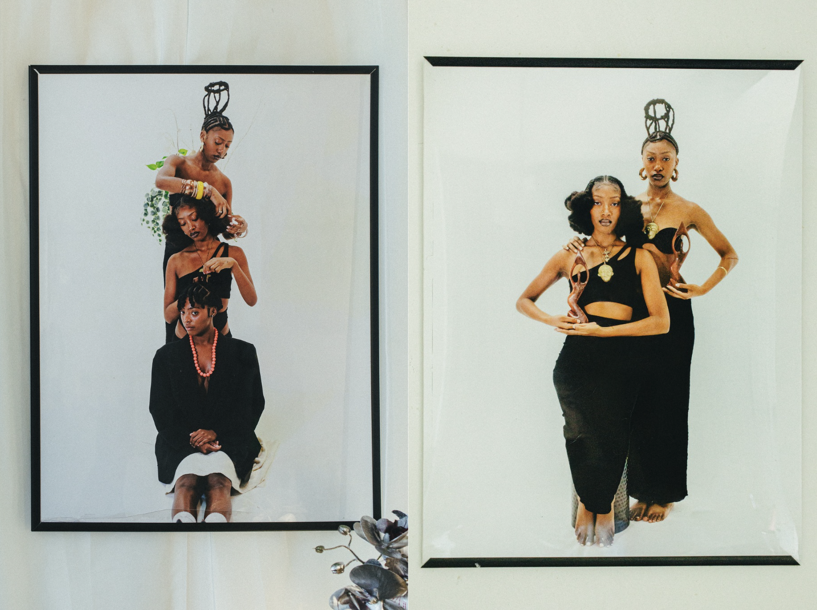  Portraiture from  Nafisah  that highlighted bonds through familial relationships connected to our hair. 