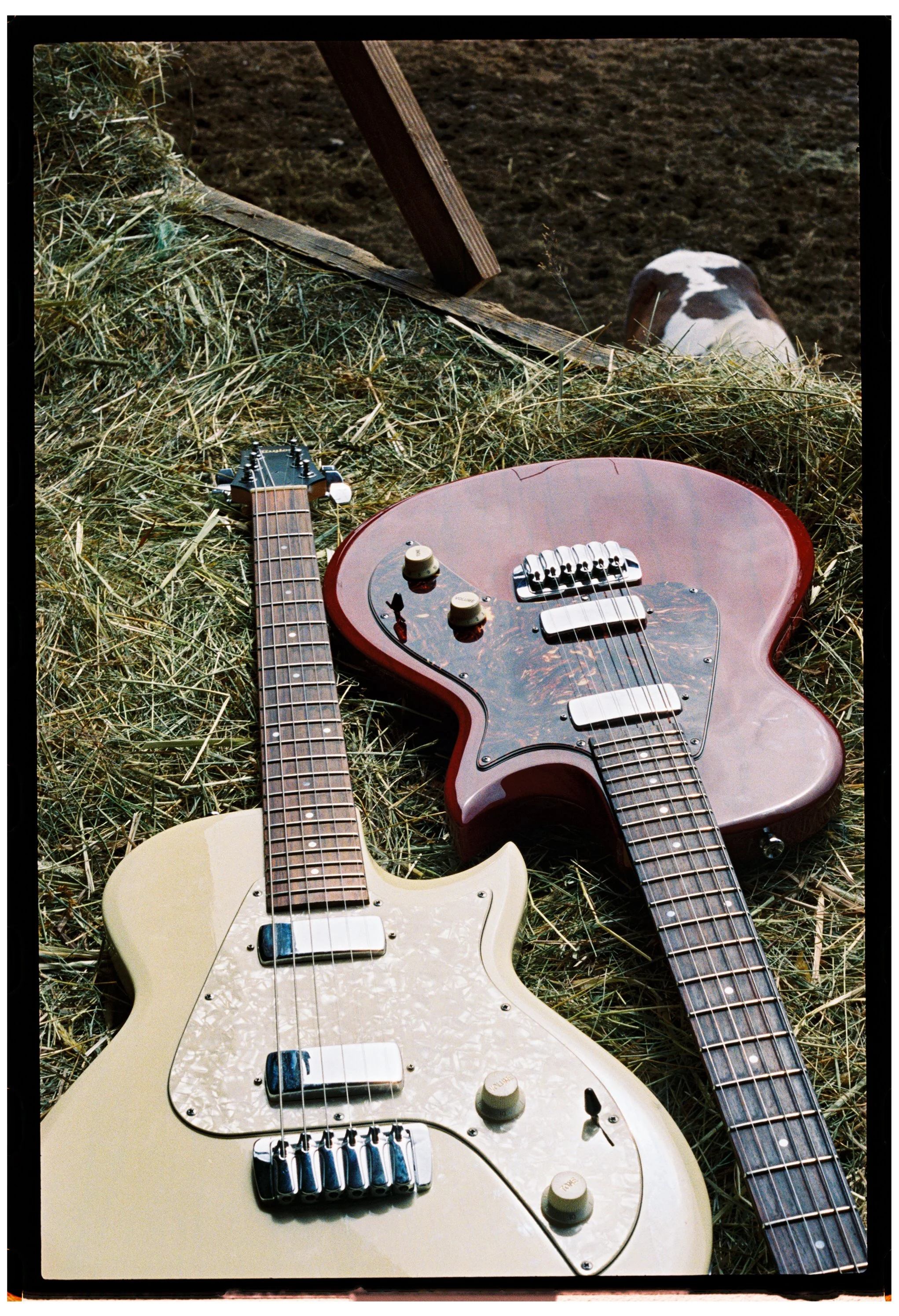 Blake has two Taylor SB1-X Electric Guitars. They are unreal work horses. 