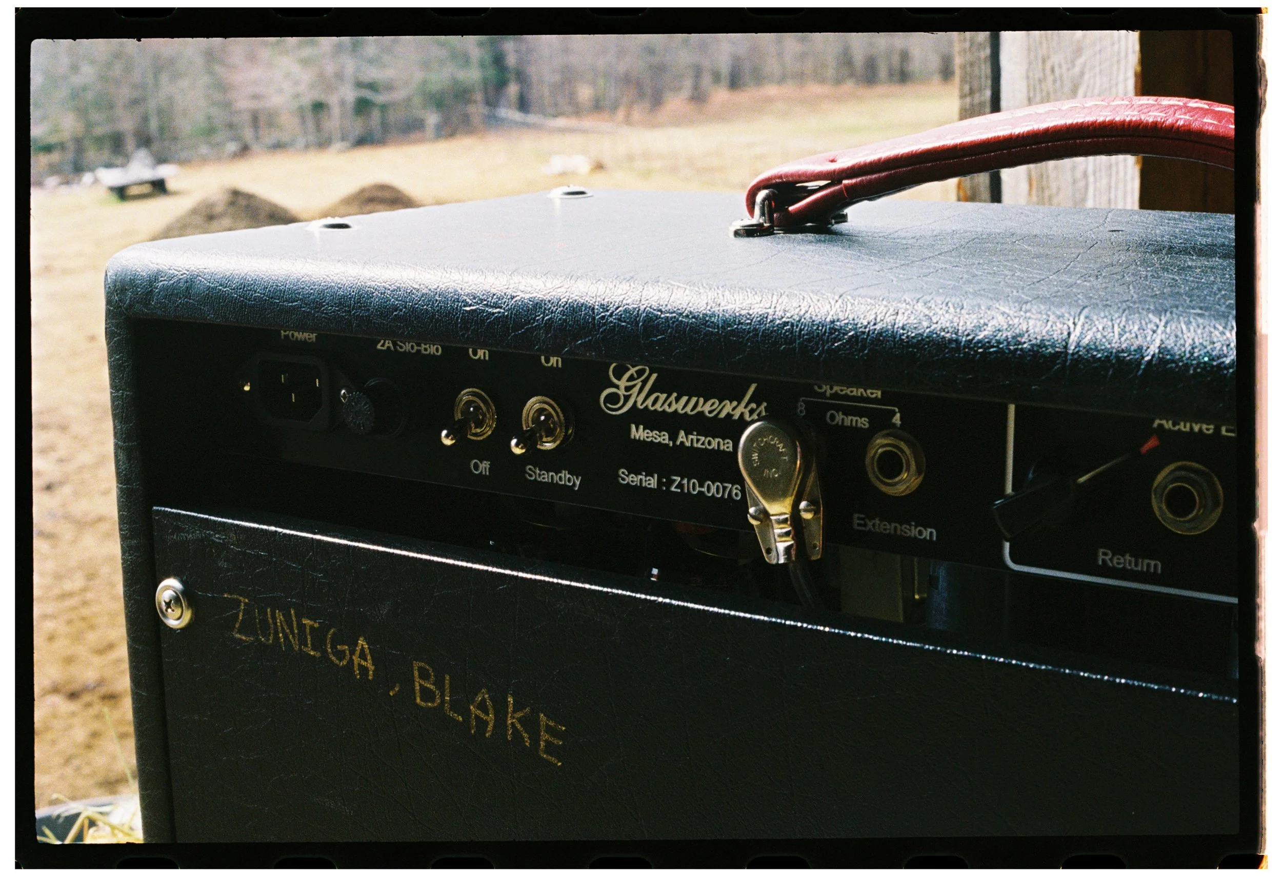  The OG handle broke while he was carrying it to a gig. Then the new handle took two weeks to come in the mail. Blake never takes this handle for granted. 