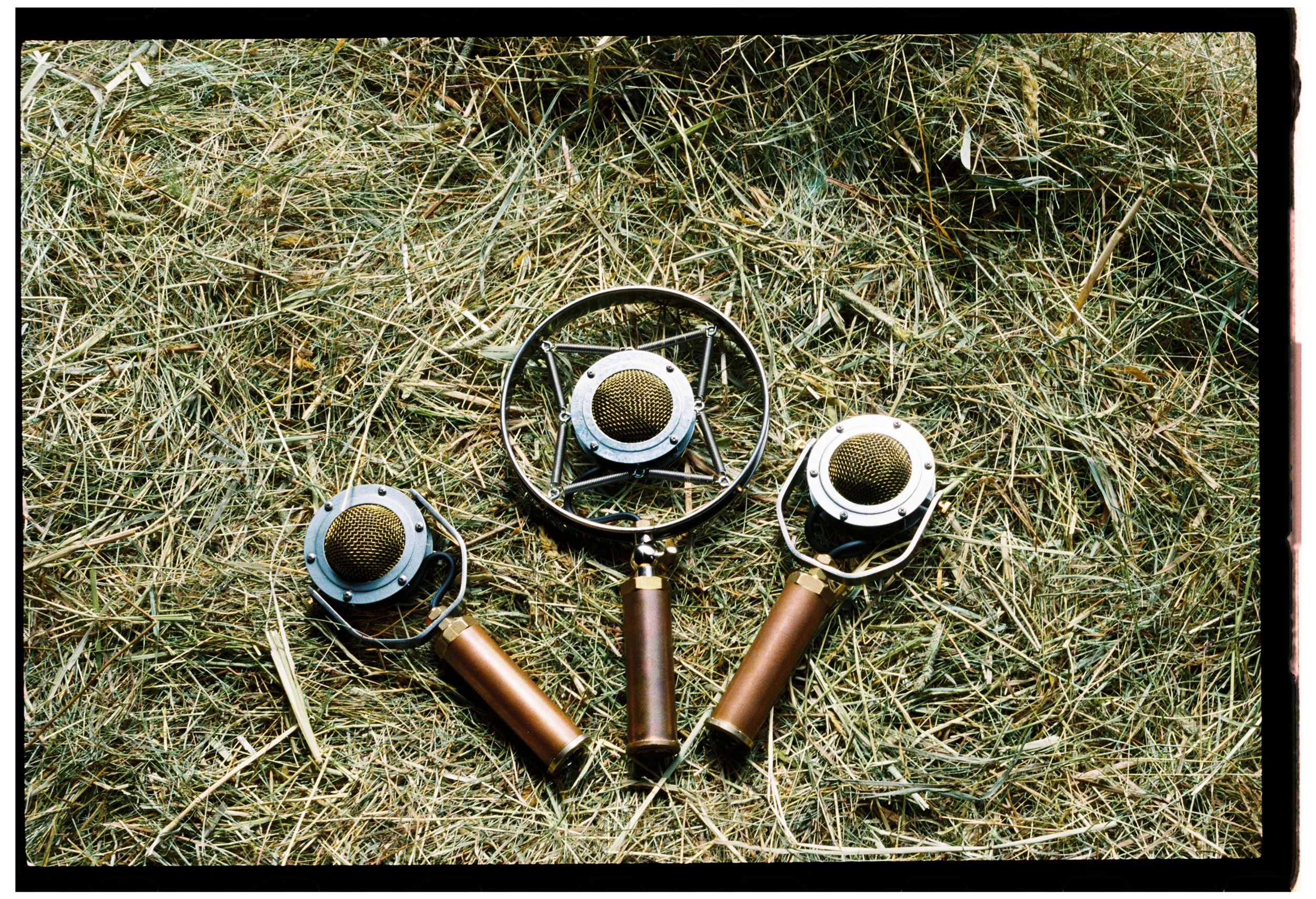 All of our studio music and a large portion of our live sound is done entirely with these three microphones made by Ear Trumpet Labs. 