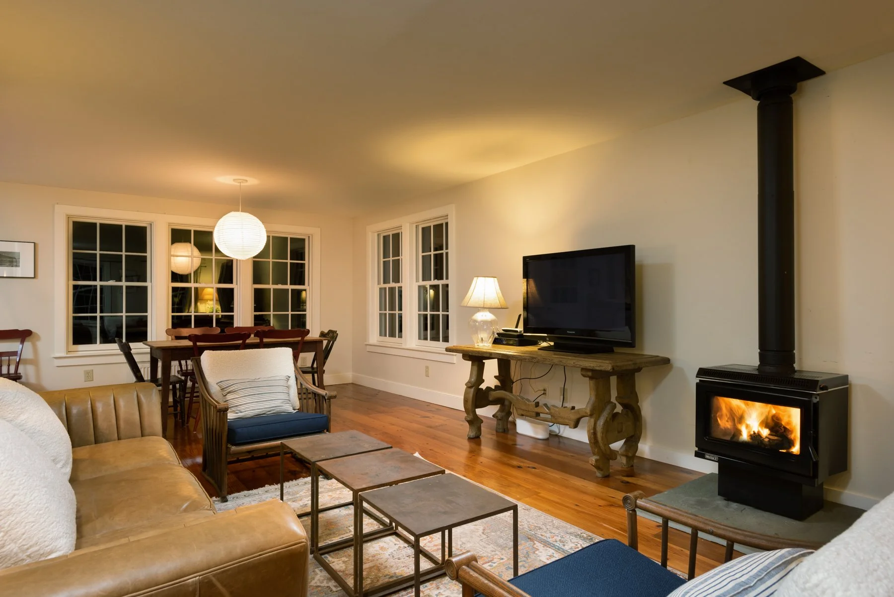 Living room and dining table