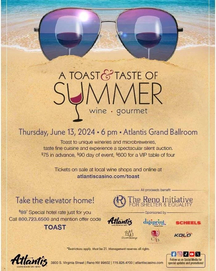 After a 3 year hiatus, A Toast and Taste of Summer is back and we're honored to again be this year's recipient!

Join us June 13th and enjoy libations from over 60 wineries and microbreweries paired with fine local cuisine. 100% of the proceeds will 