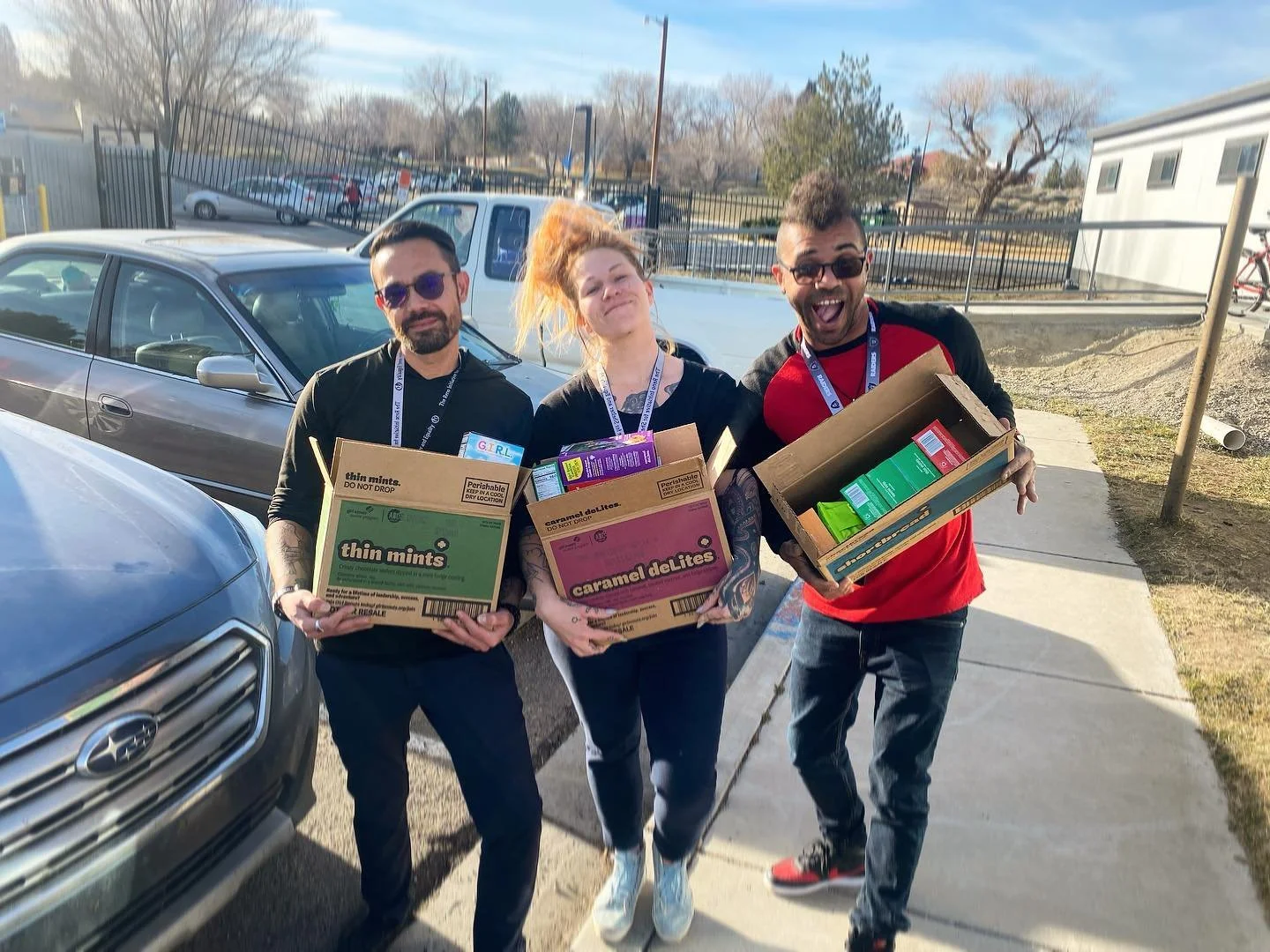 It&rsquo;s cookie season, y&rsquo;all!!! The Girl Scout trip at OUR Place sold cookies out in front of the welcome center today, and staff were more than happy to support! 
#loveyourcommunity #renoinitiative #girlscoutsrock #cookieseason