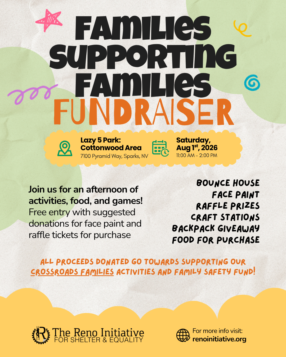 families fundraiser poster