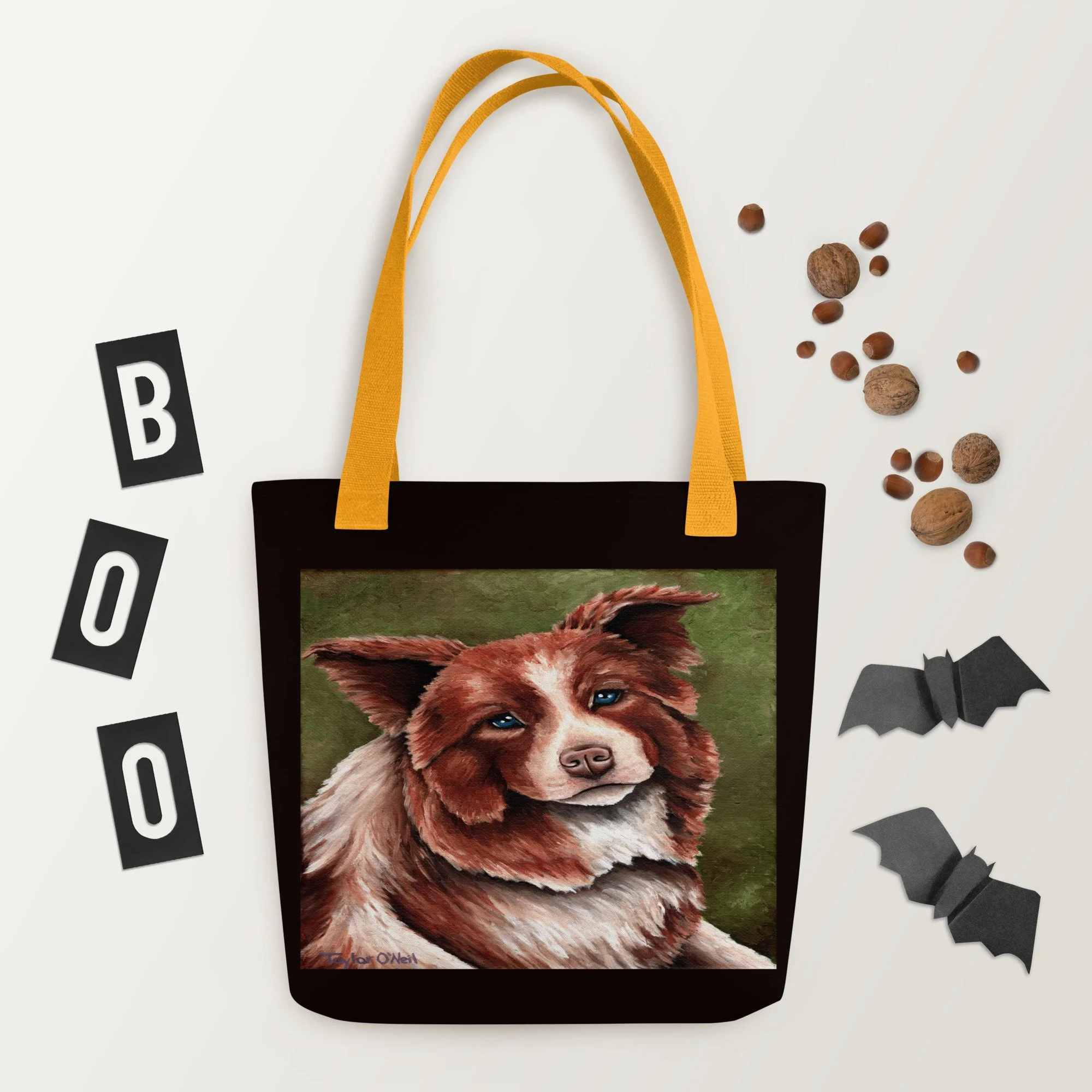 Red Australian Shepherd Portrait Tote Bag | Dog Lover Gift