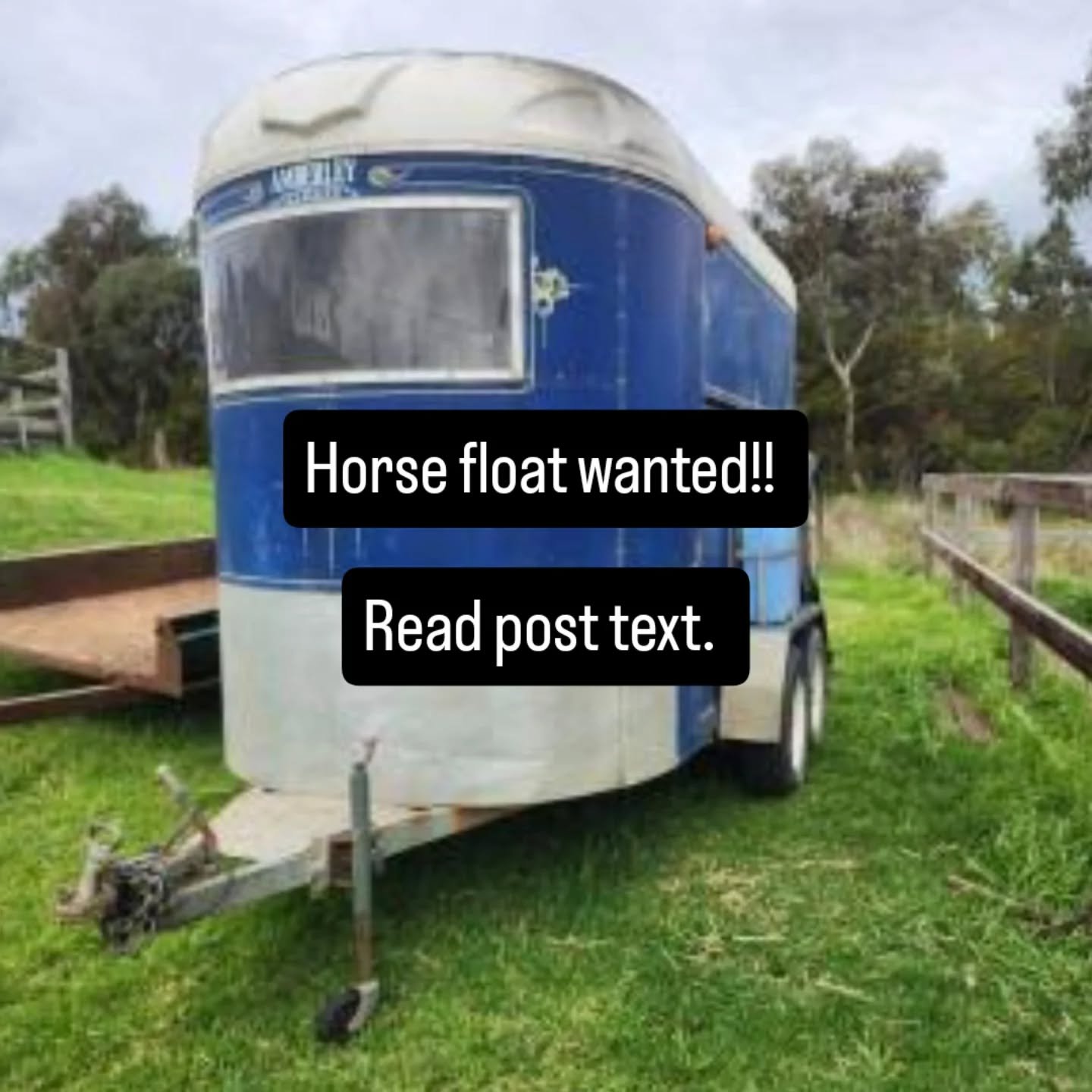 Horse float wanted!!!
If anyone has an old "reasonable" horse float please reach out to me!!
I'm wanting to use and convert to a pizza trailer so I can offer more service for catering and events.
If you can think of anyone who may have