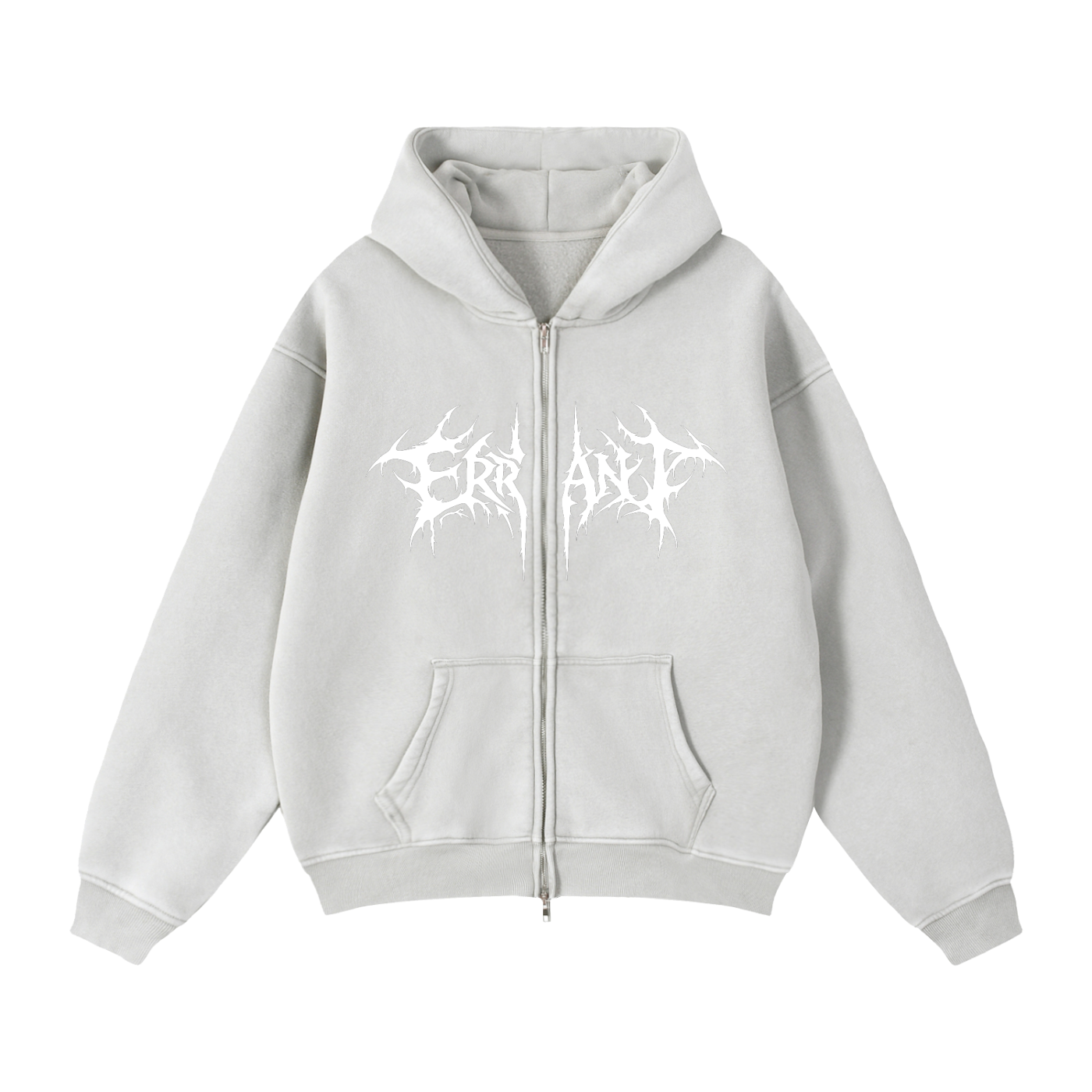 Fleeced Boxy Zip-up