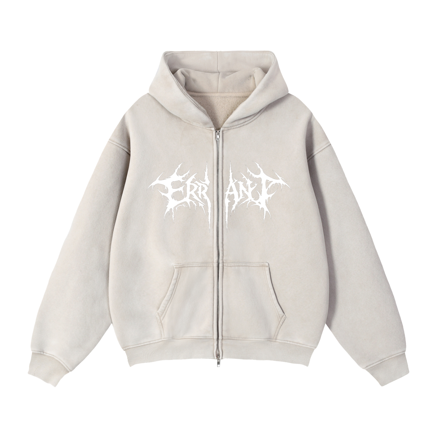Fleeced Boxy Zip-up