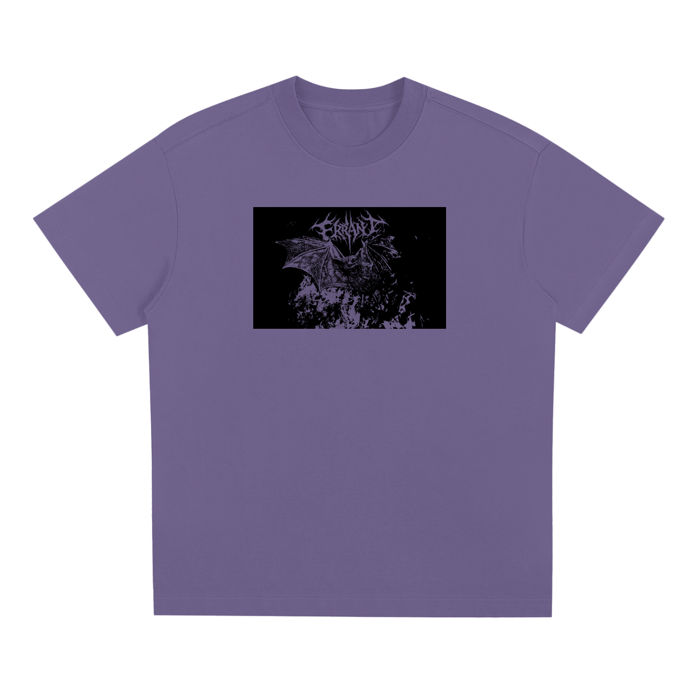 Nightfall Bat - Purple Heavyweight Graphic Tee