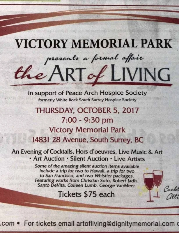 I was invited to be one of two guest artists to finish a painting at "The Art of Living" fundraiser and then have it auctioned off. My painting was auctioned off to the highest bidder for $1600.